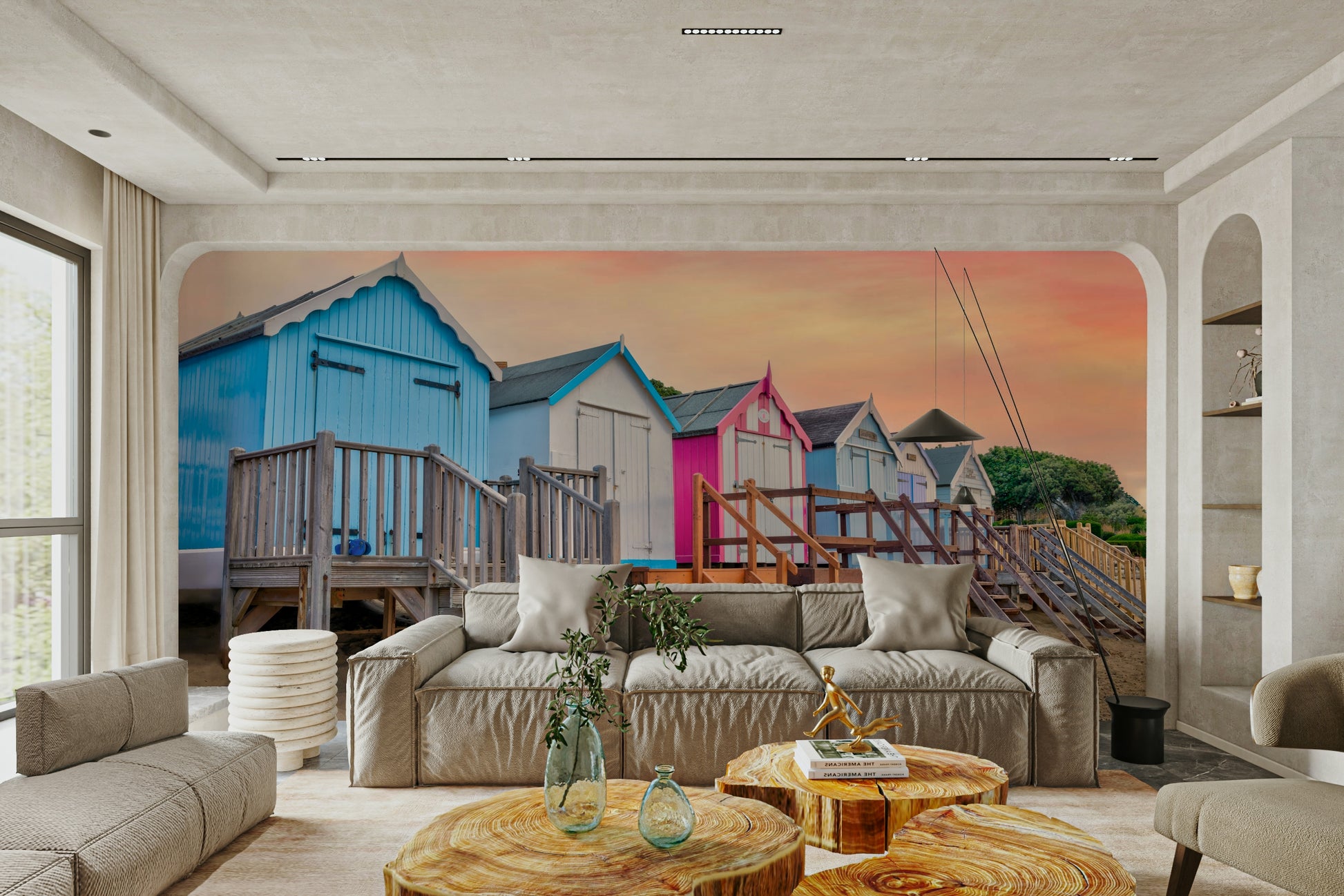 The design gives a feeling of quiet, natural beauty.

