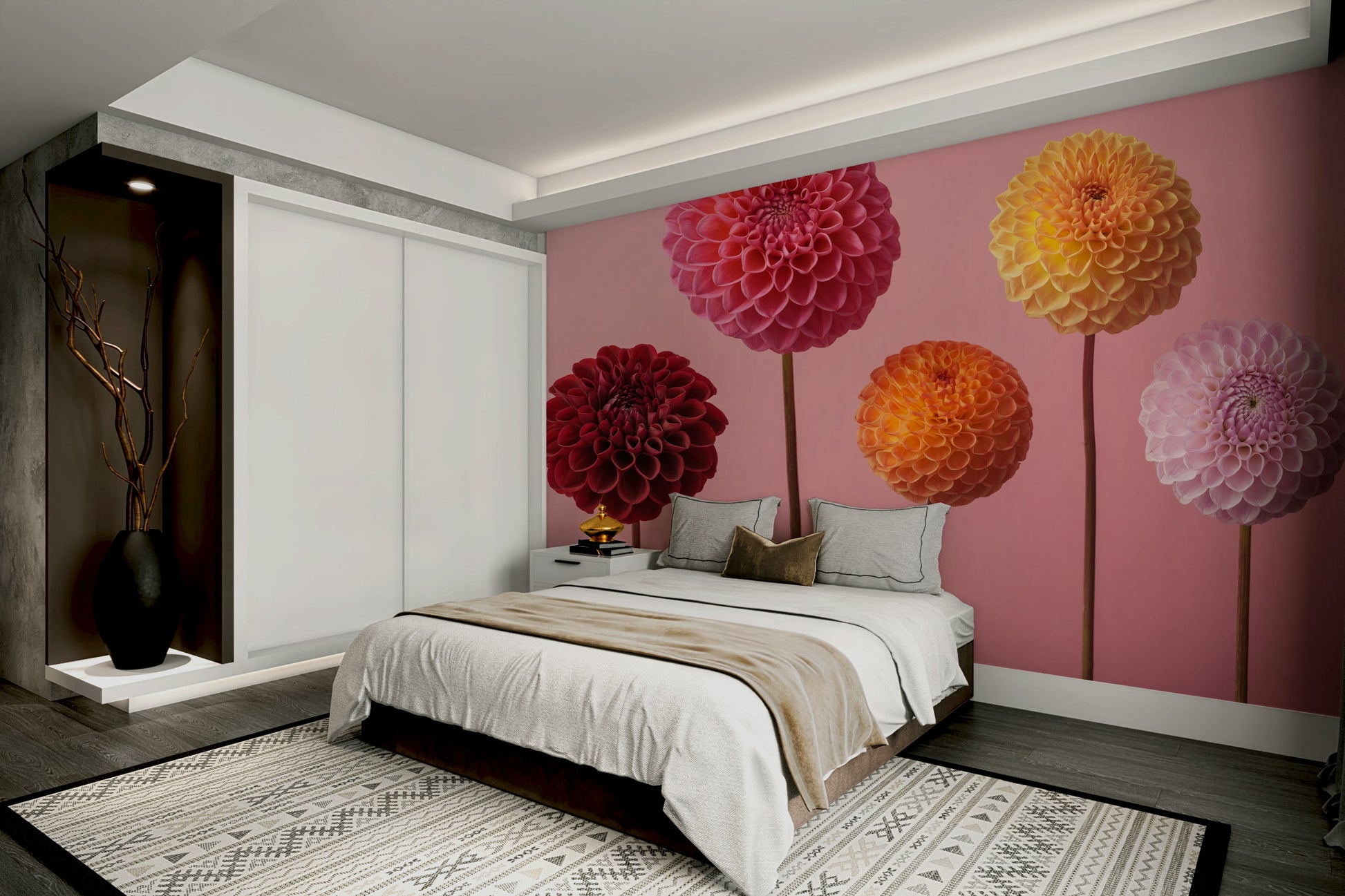 The composition is clean and focused on the floral beauty.

