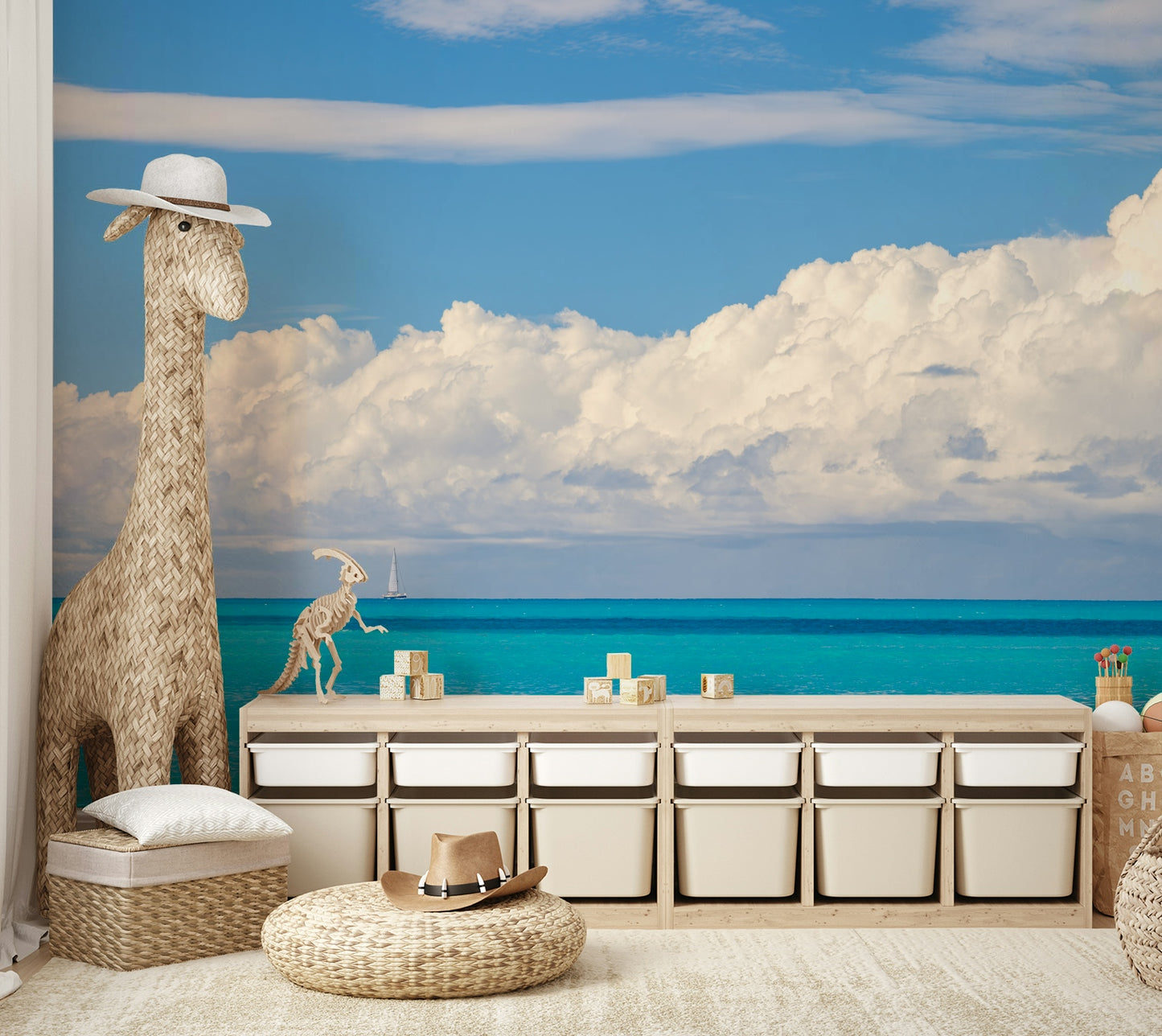 The horizon line is clear and distinct.

