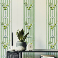 A wallpaper design with a striped pattern.


