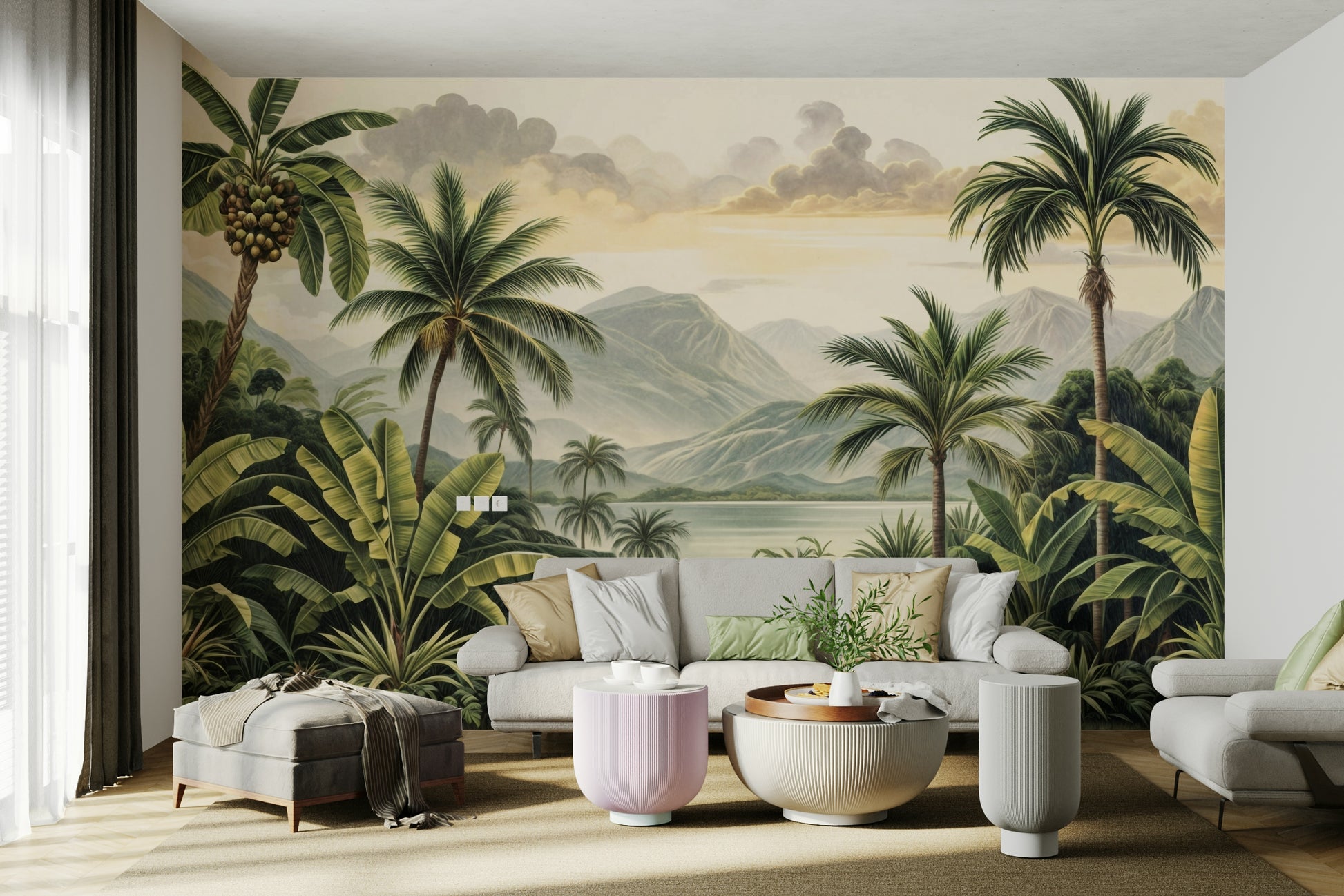 The feeling is one of fresh elegance.

