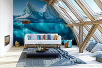 The abstract shapes are a central focus of the image.

