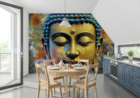 The composition is an abstract, flowing pattern.

