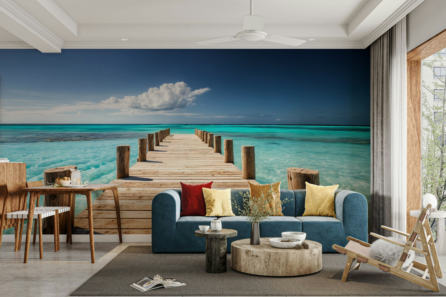 The mood is peaceful and serene.

