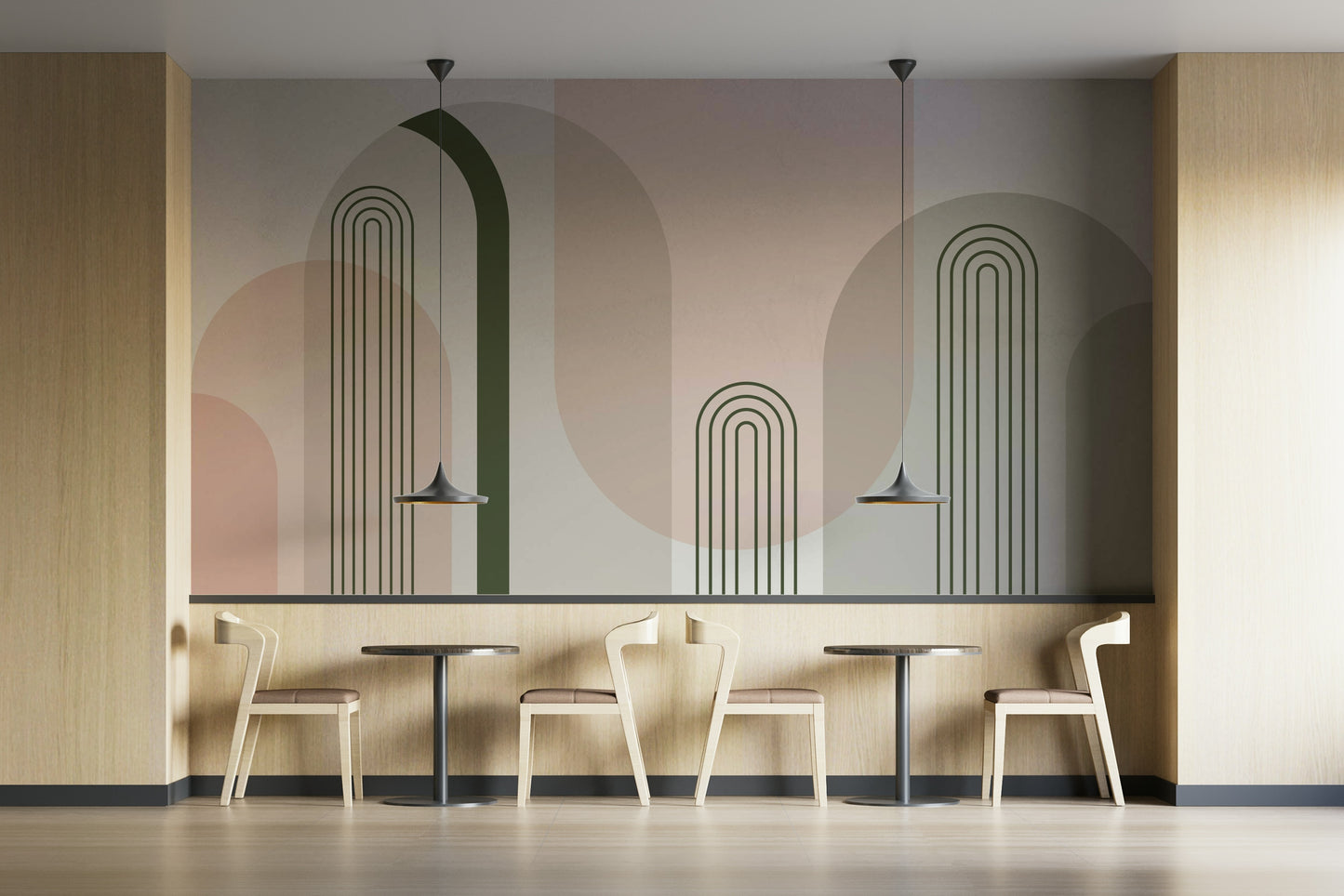 The colors are gentle, pastel, and muted.

