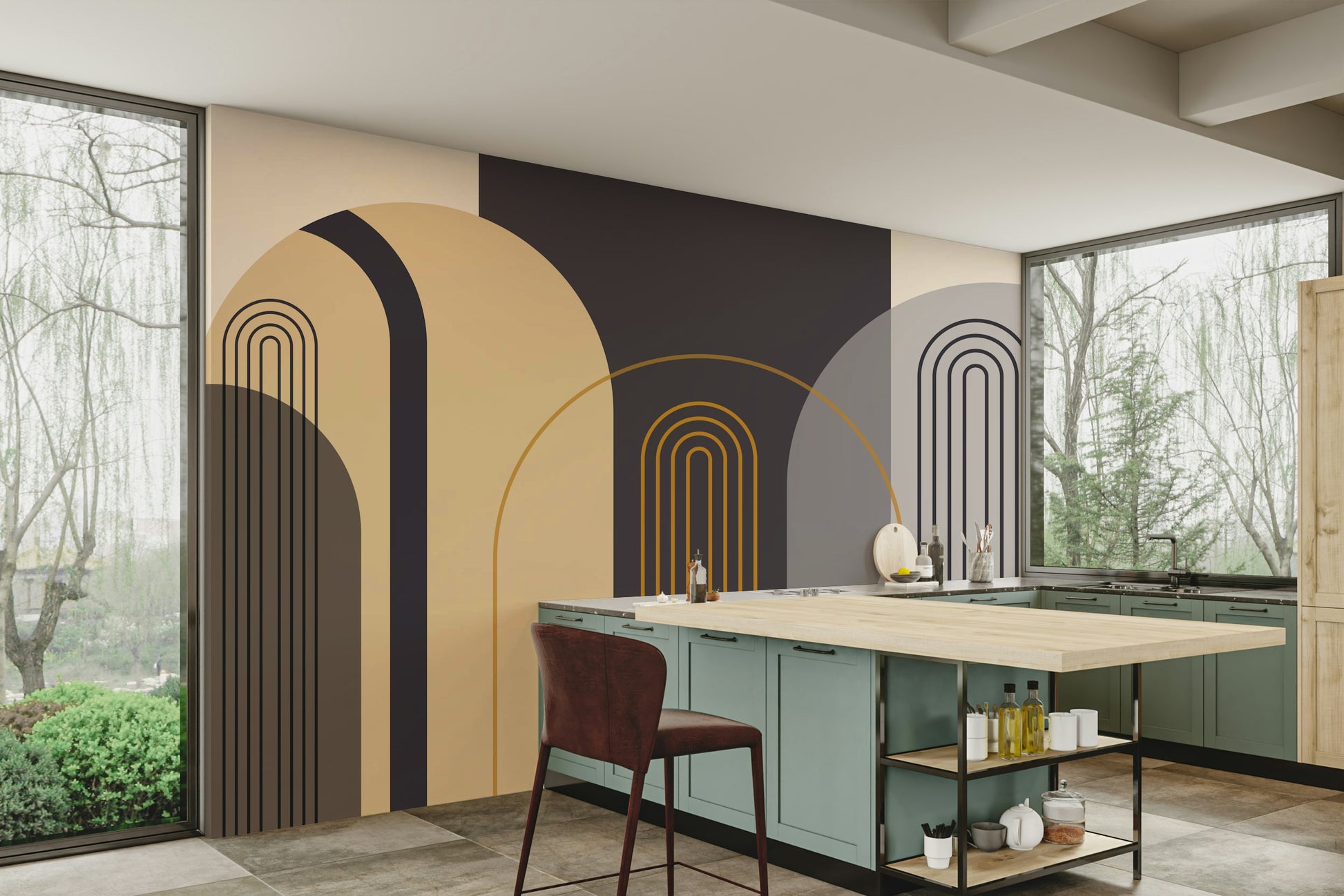 The mood is peaceful and serene.

