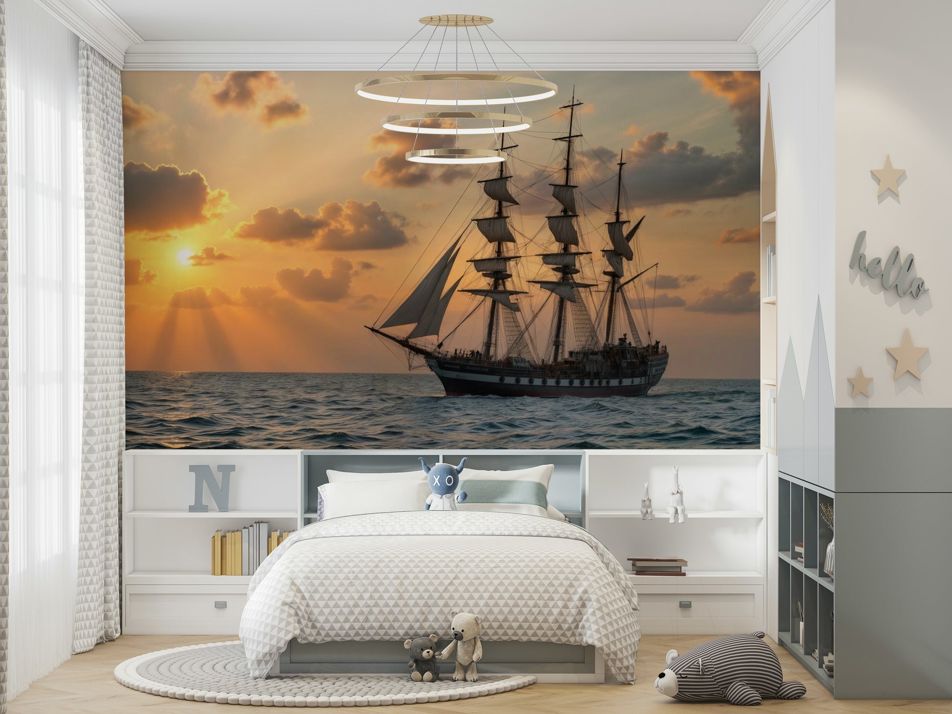 The mood is peaceful and serene.

