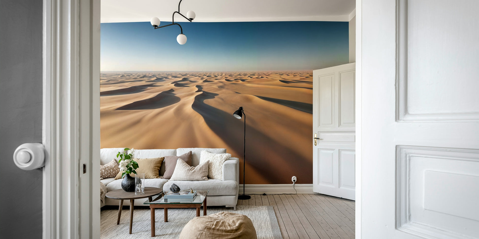 The design gives a feeling of quiet, natural beauty.

