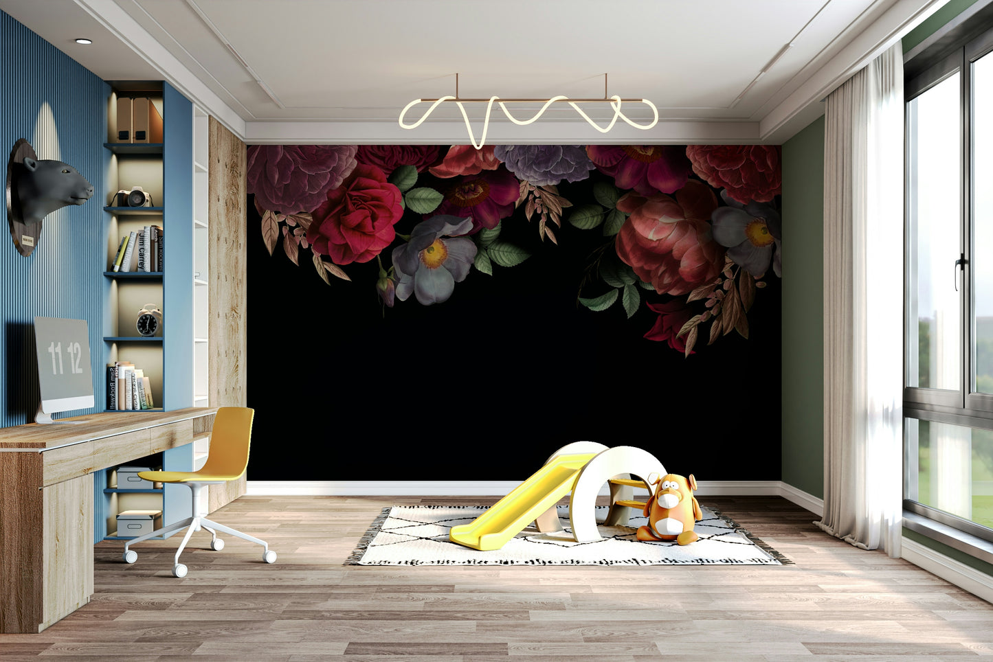 The style is artistic and modern.

