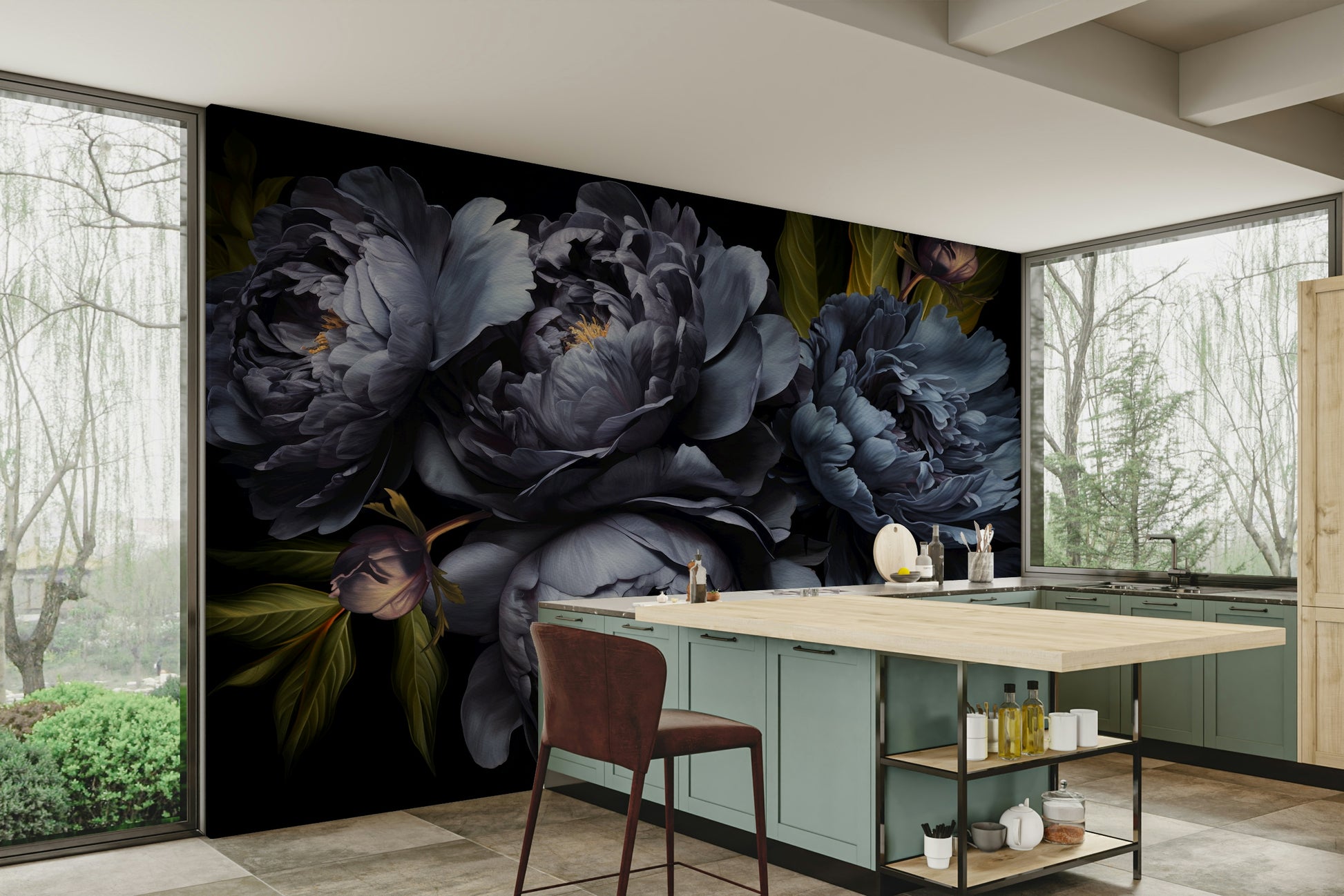 The feeling is one of fresh elegance.

