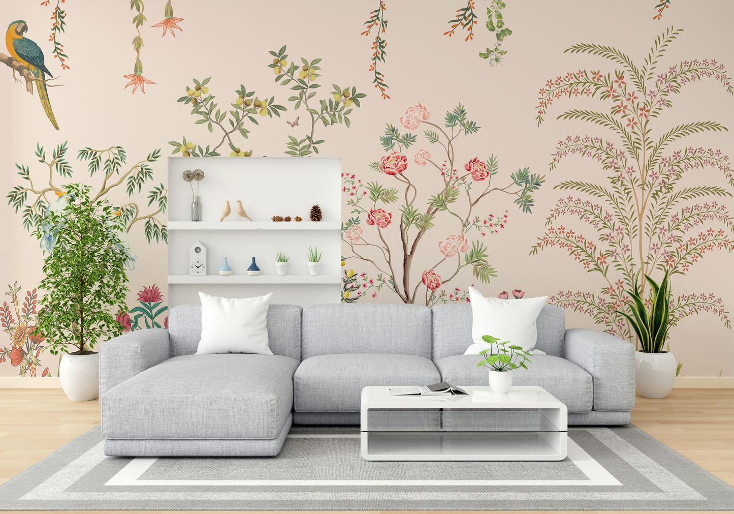 The feeling is one of fresh elegance.

