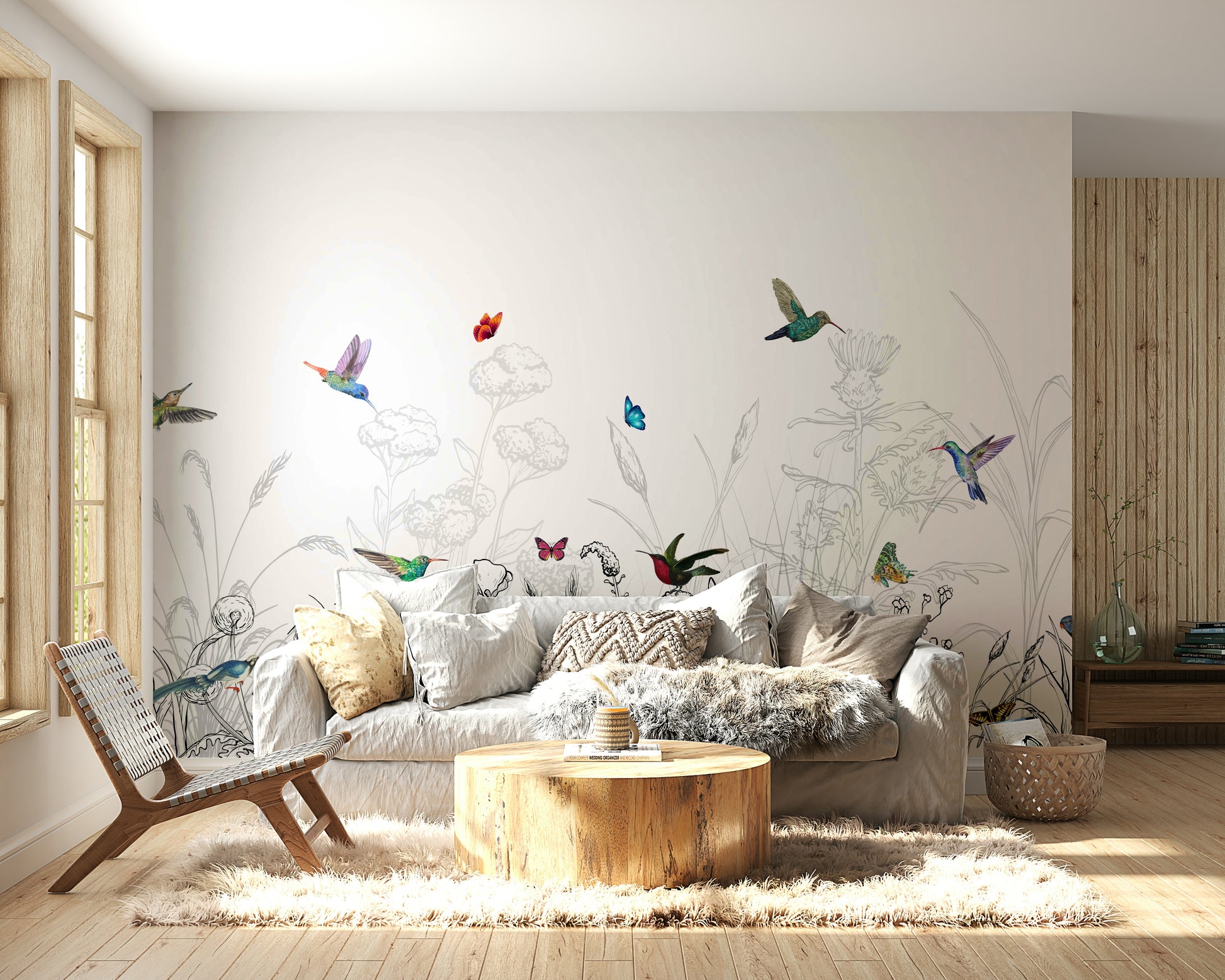 The design gives a feeling of quiet, natural beauty.

