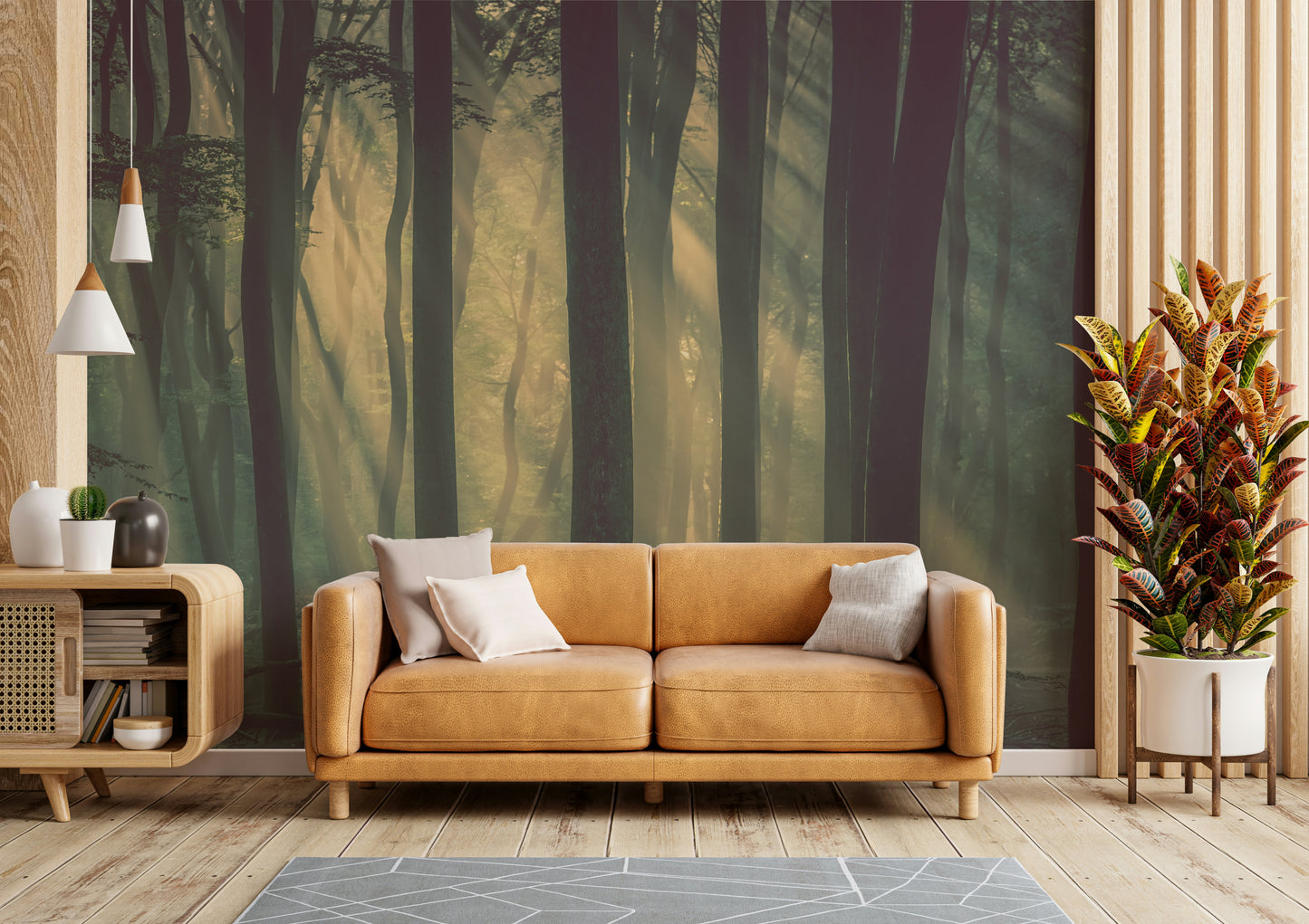 The design gives a feeling of quiet, natural beauty.

