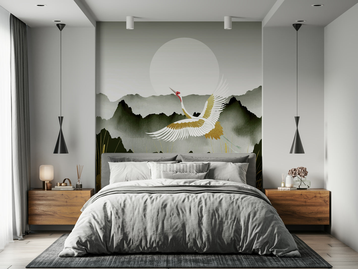 Crane's Golden Dawn Wall Mural