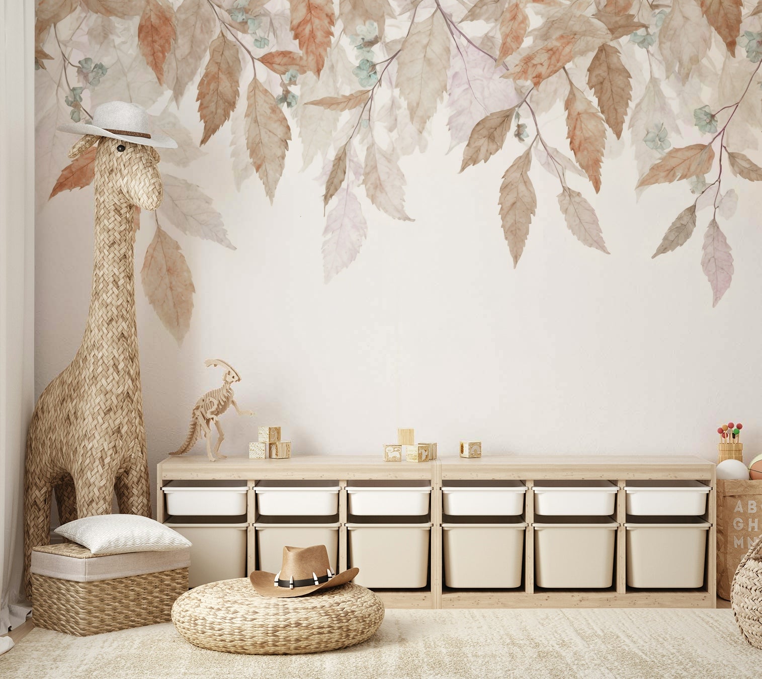 The leaves are a central focus of the image.

