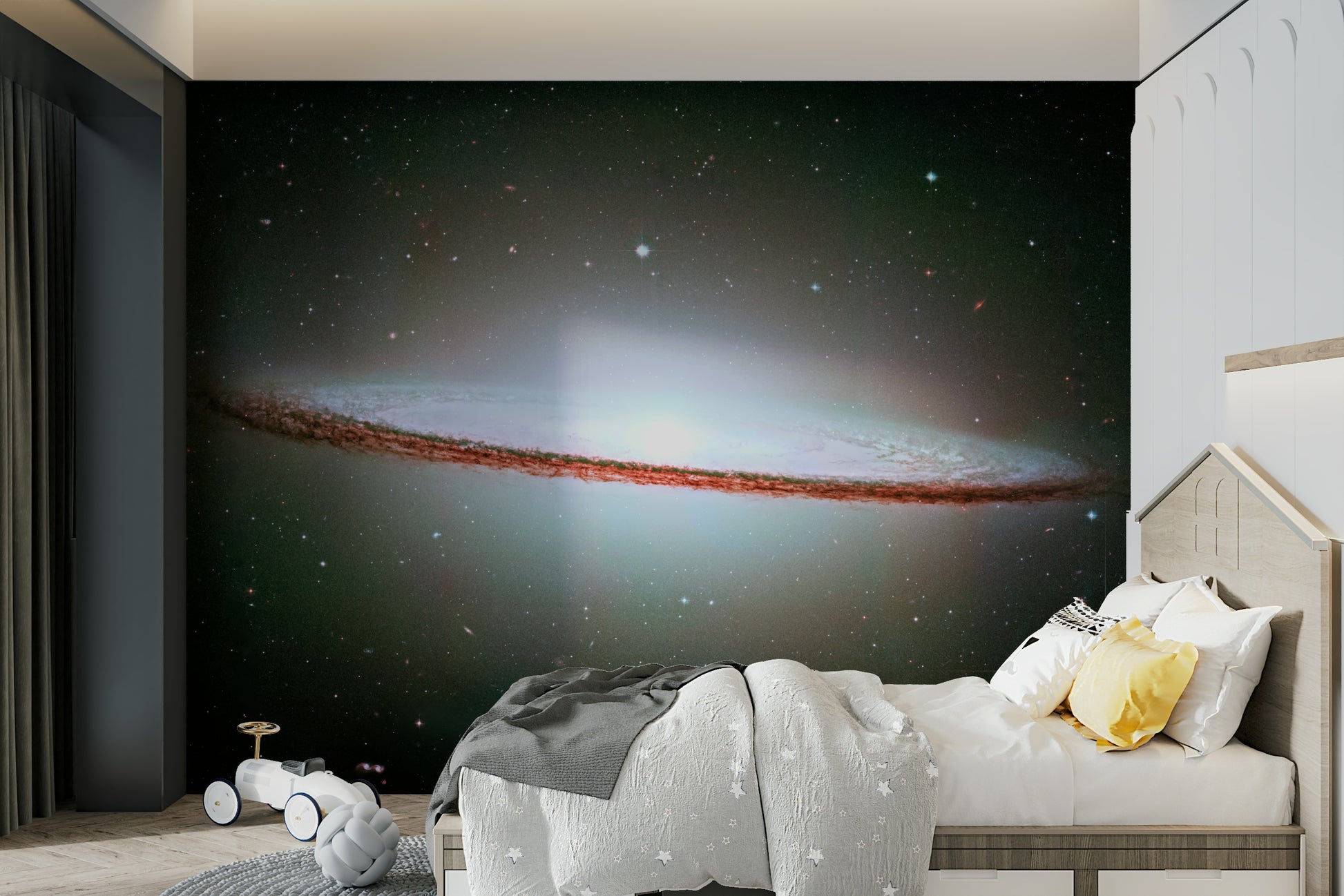 The celestial bodies are a central focus of the image.

