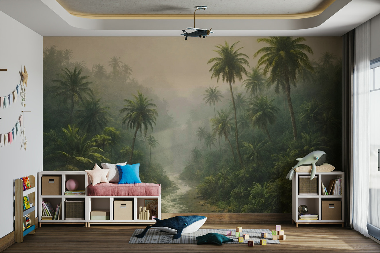 Jungle River Dream Wall Mural