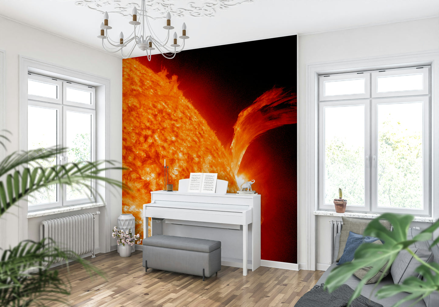 Sun's Fury Wall Mural
