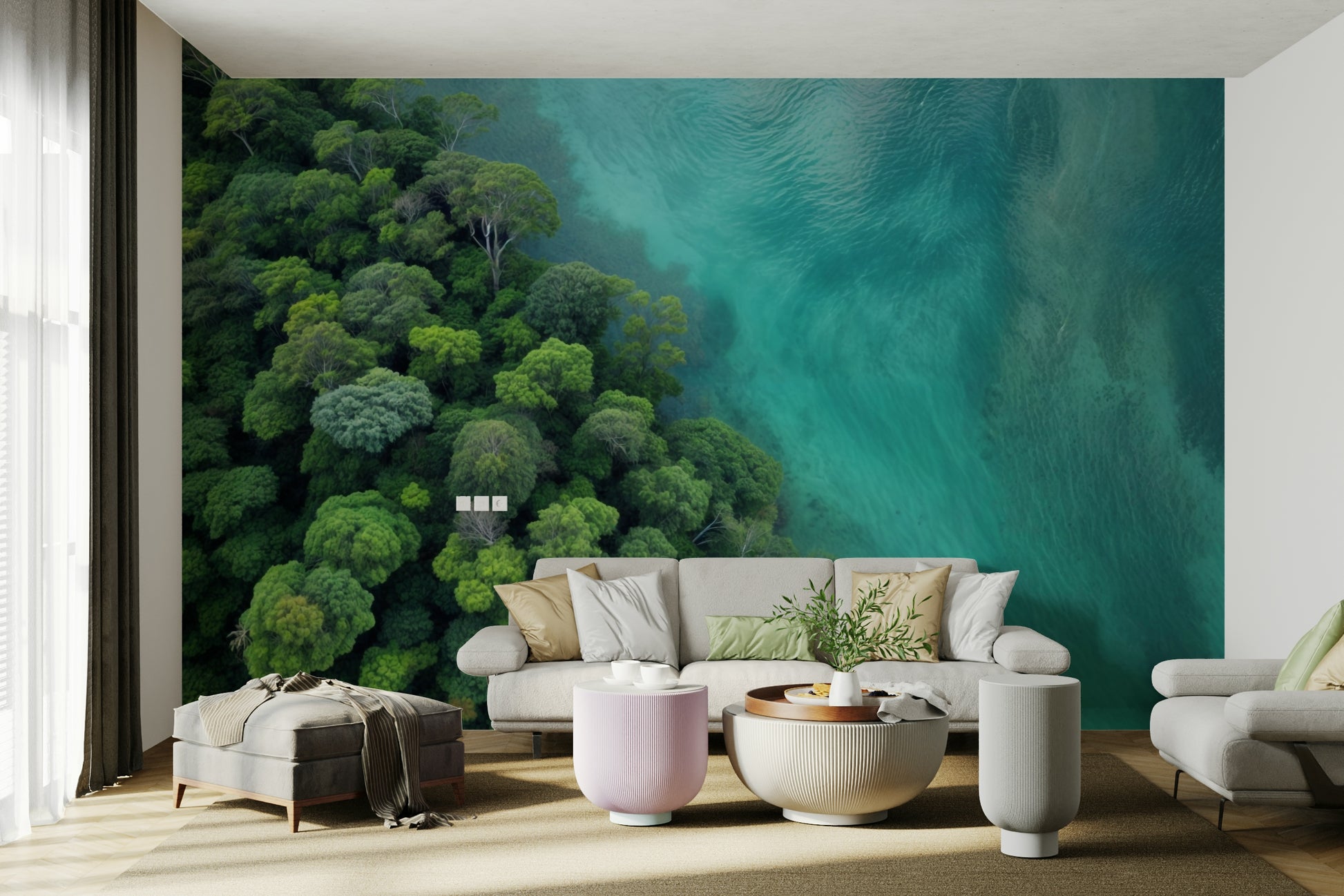 The scene is lit by natural light from above.

