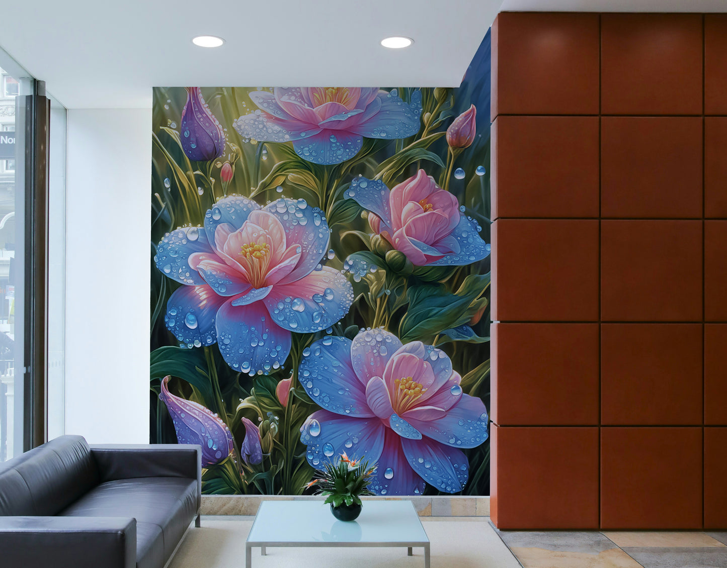 The petals are a soft color, like light pink or white.

