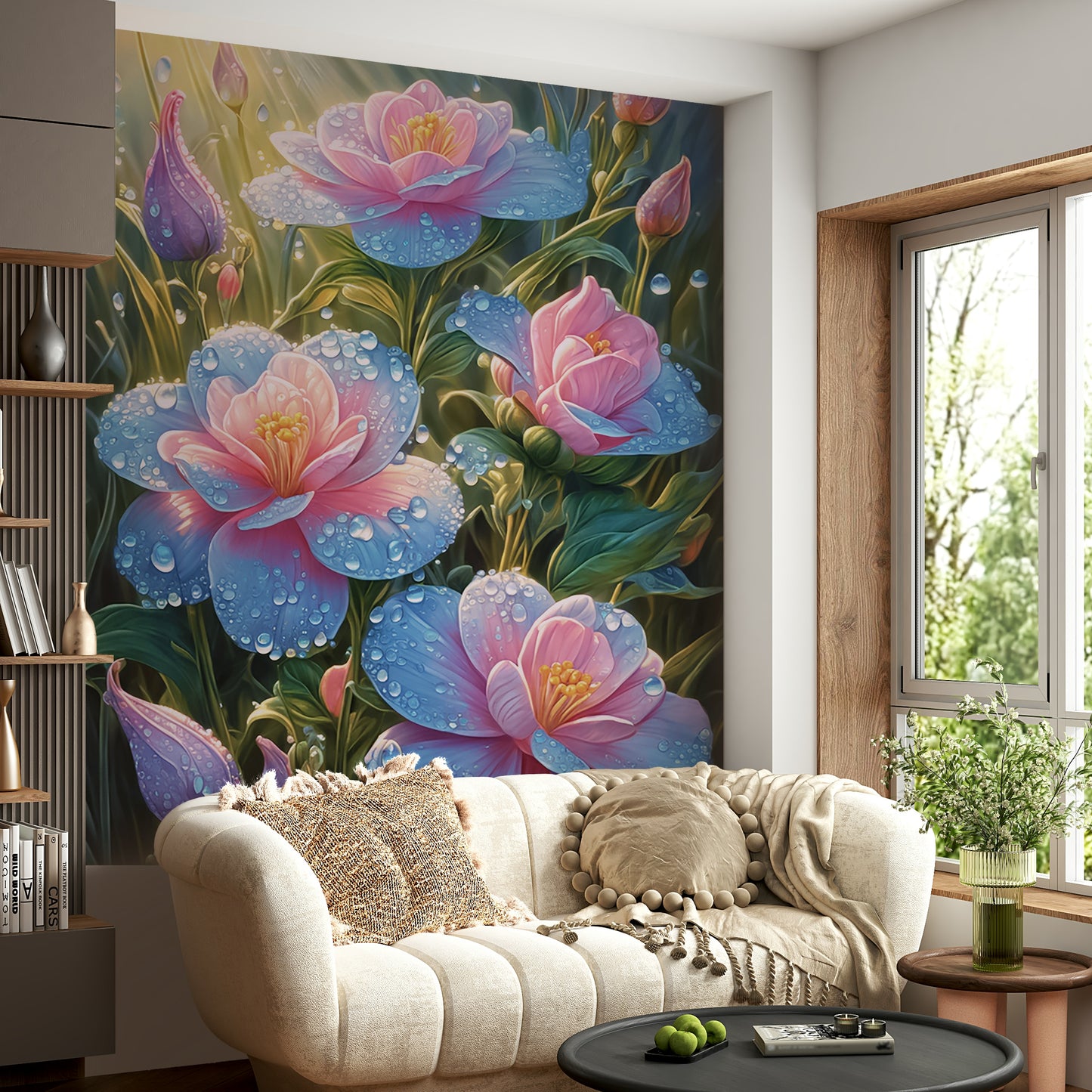 Tiny beads of water are visible on the surface of the petals.

