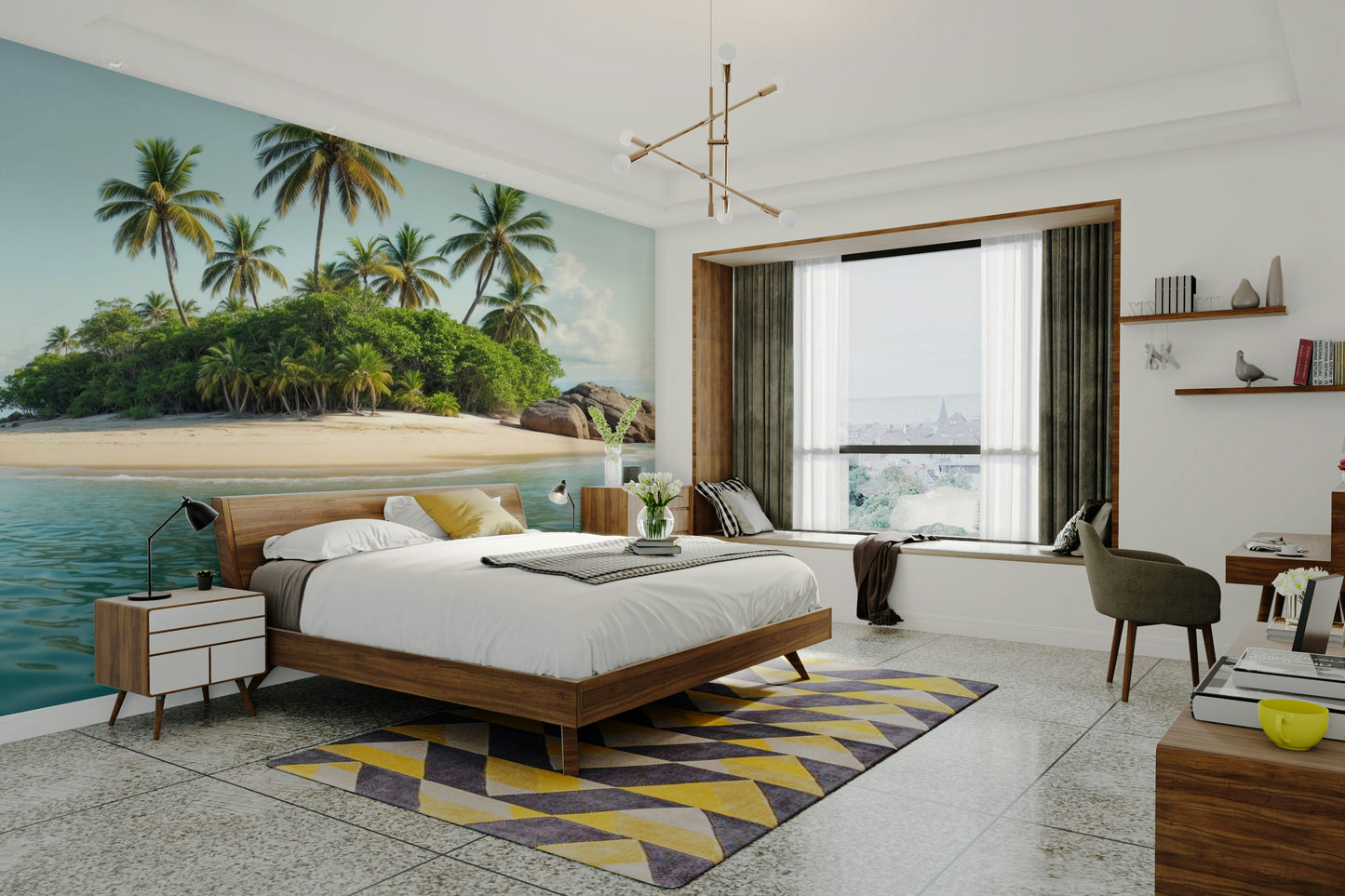 The sky has gentle shades of pink, purple, and orange.

