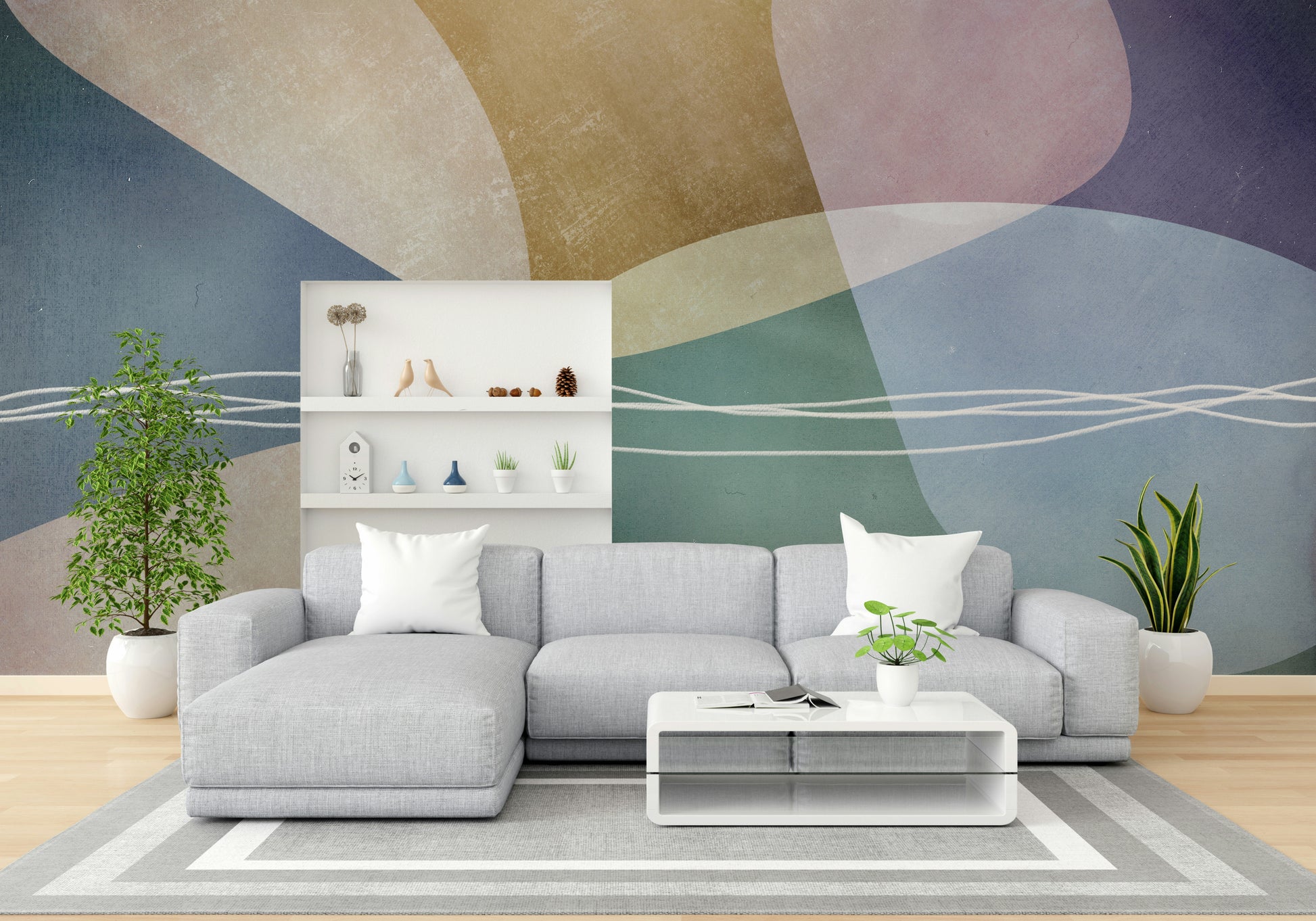 The shapes are arranged in a clean, repeating pattern.

