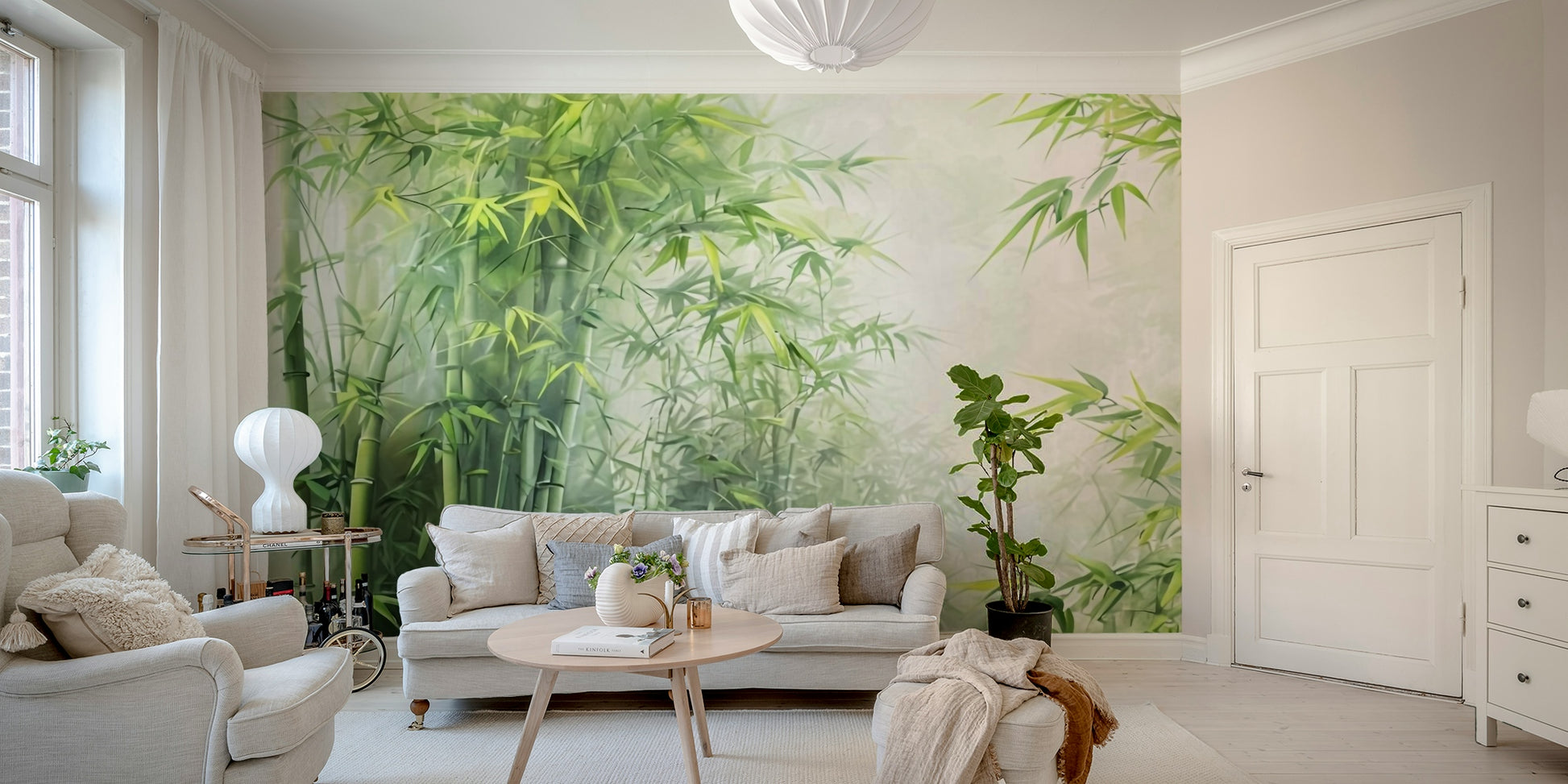 The foliage is a mix of rich, deep greens and lighter, brighter greens.
