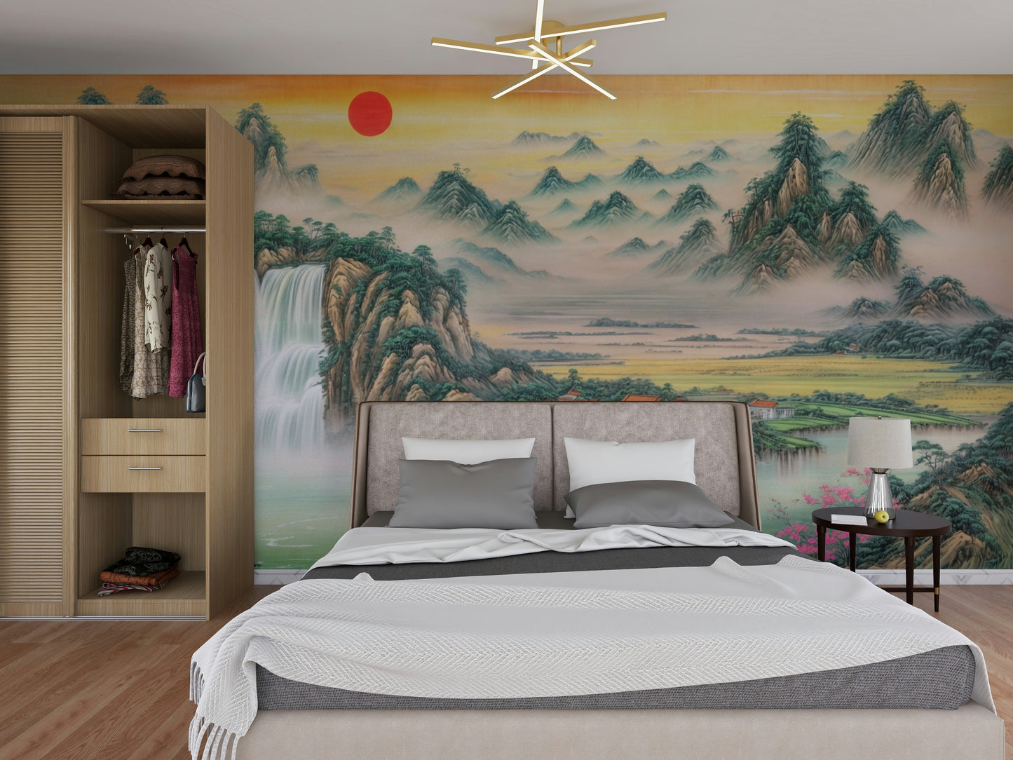 The overall feeling is one of peace, relaxation, and a fresh start.
