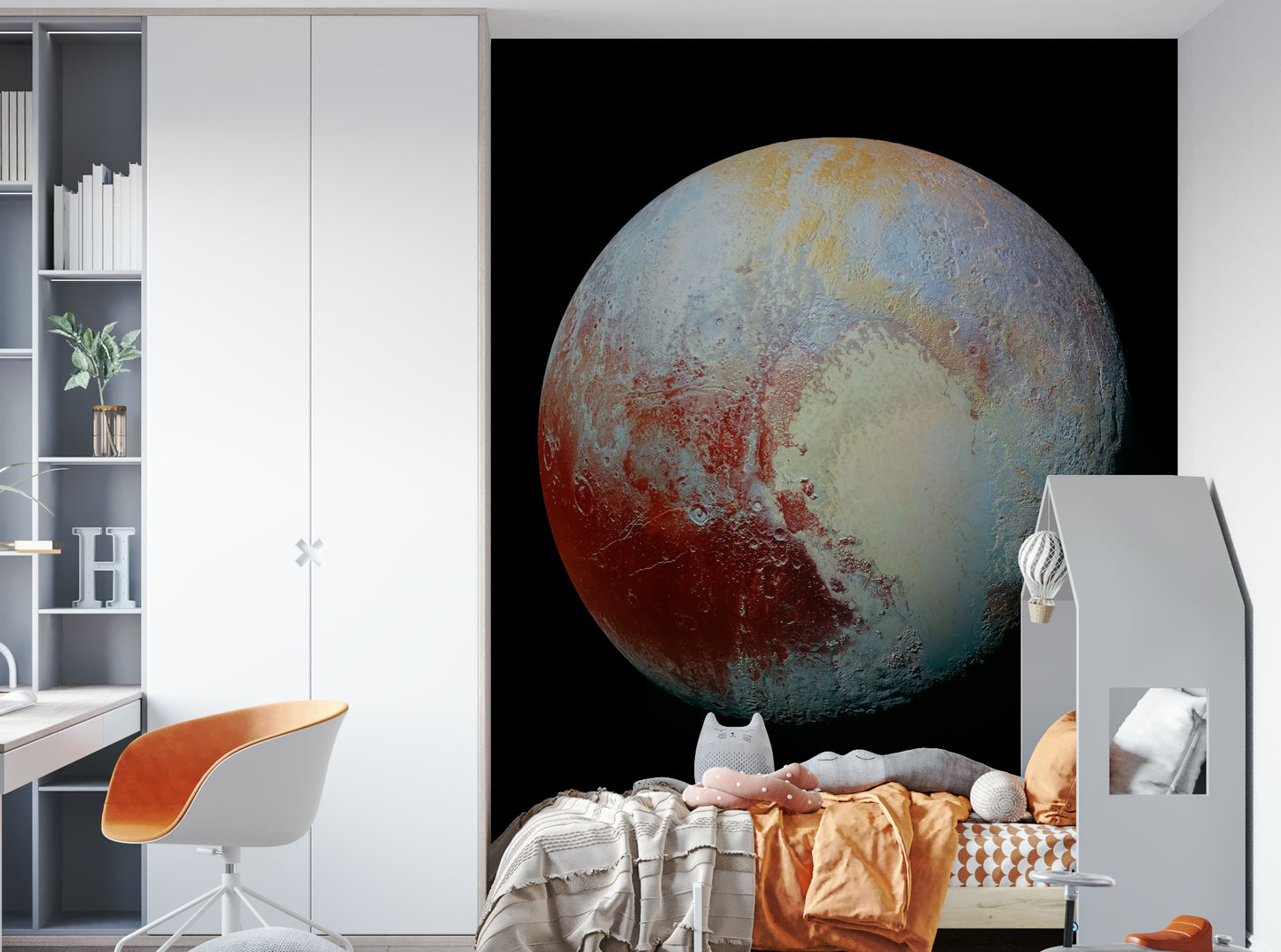 The artistic style is realistic, like a high-quality photograph from a probe.
