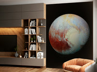 The background is a deep, dark space with distant stars.
