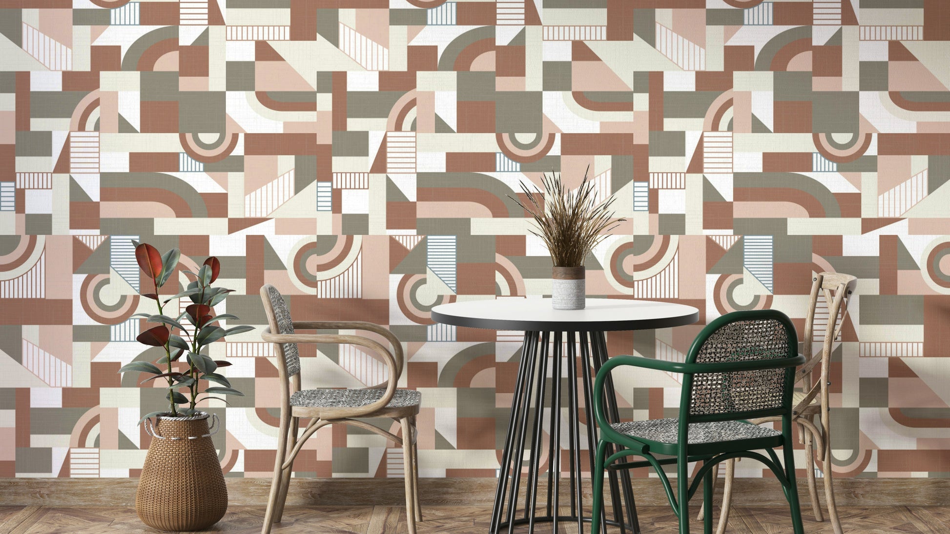 The design has a very calming and serene effect on the space.

