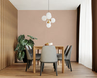 The room's lighting highlights the peaceful feel of the pattern.

