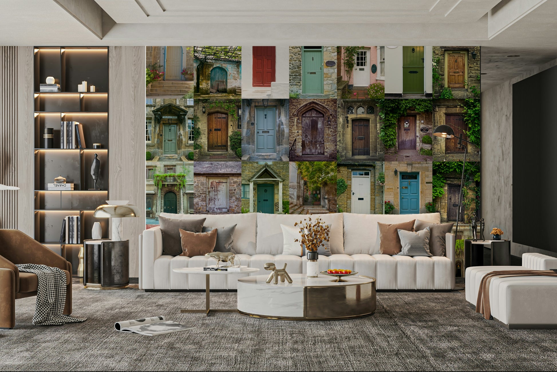 The lines are delicate and the shapes are fluid.

