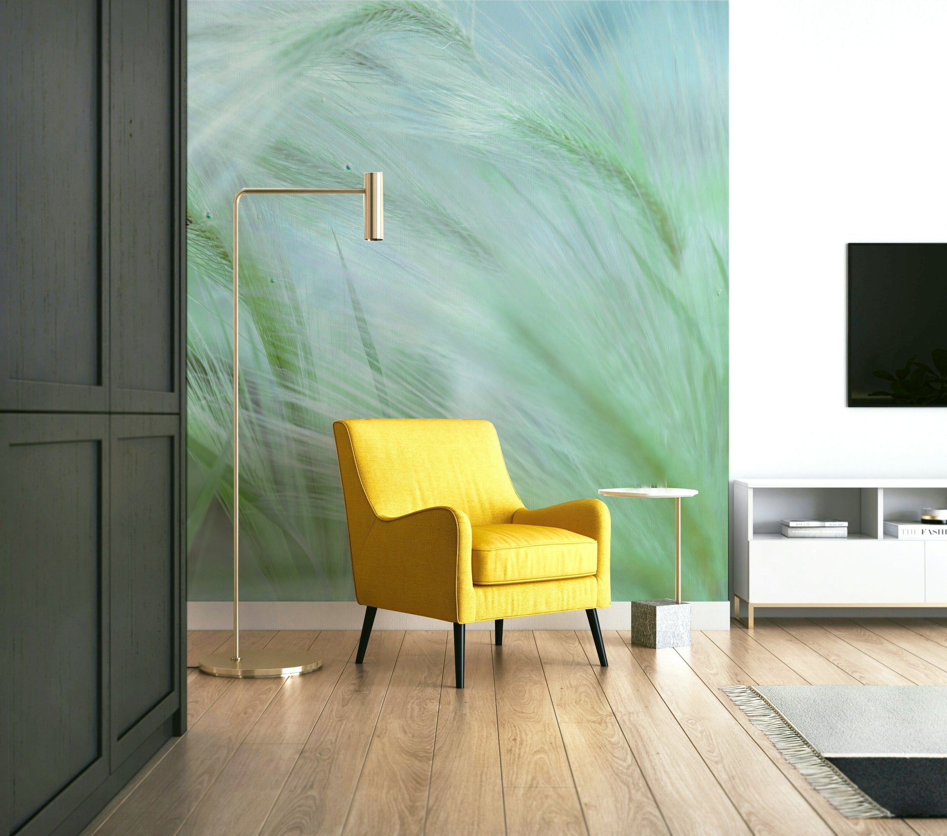 The lines are delicate and the shapes are fluid.

