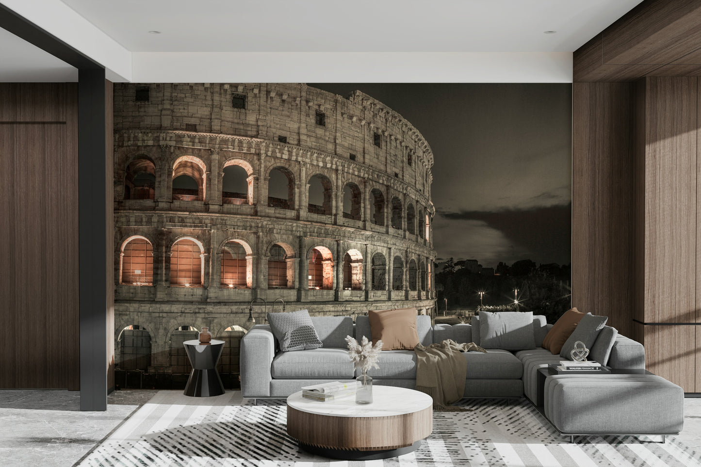 The design feels grand and historic.

