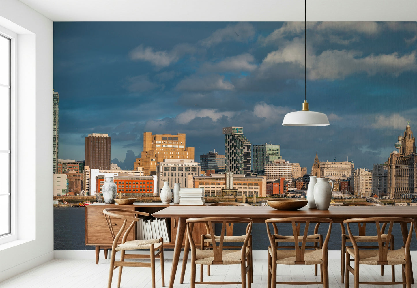 Liverpool's Skyline Vista Wall Mural