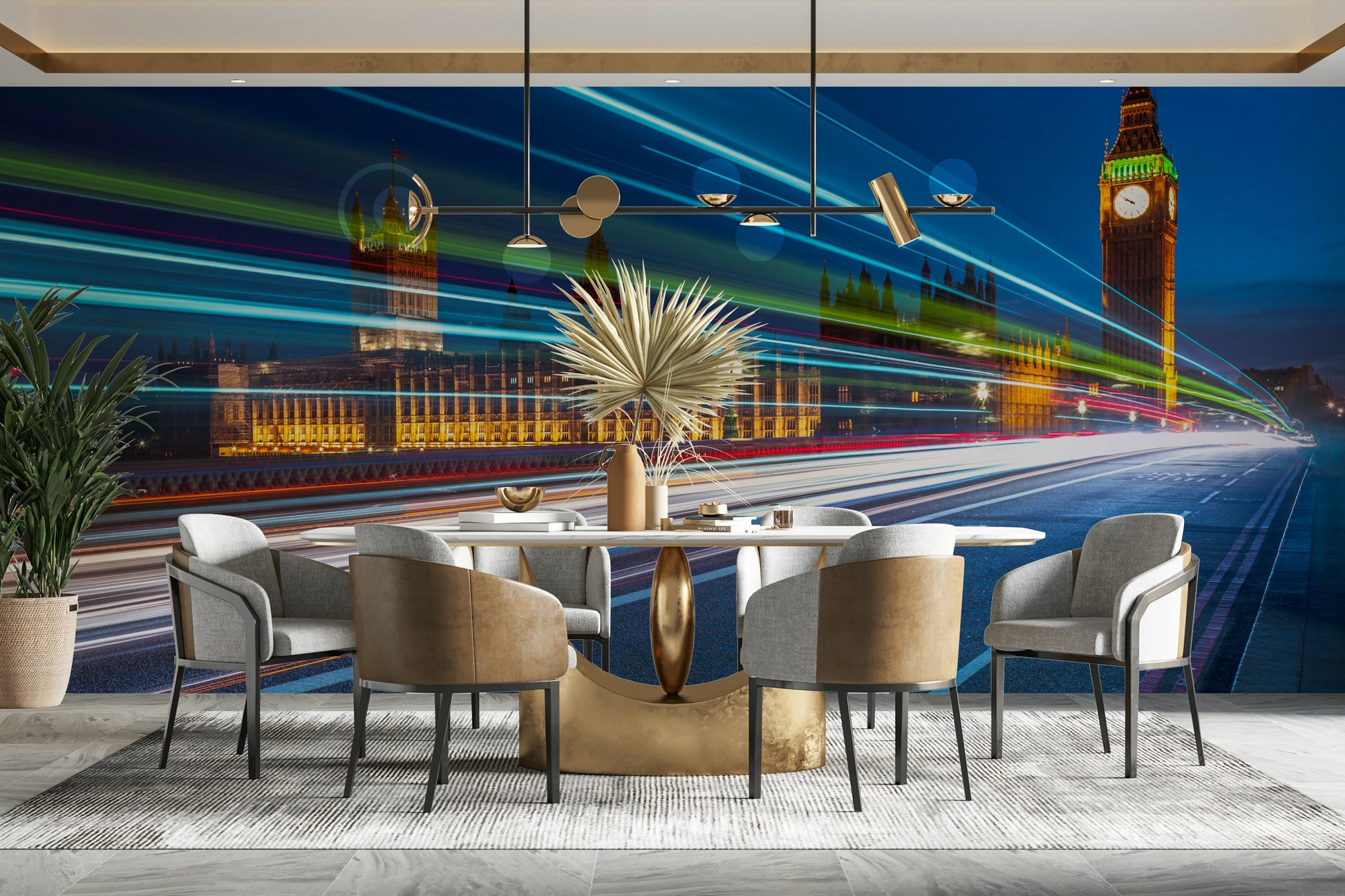 The image has a photorealistic or artistic style with motion blur.

