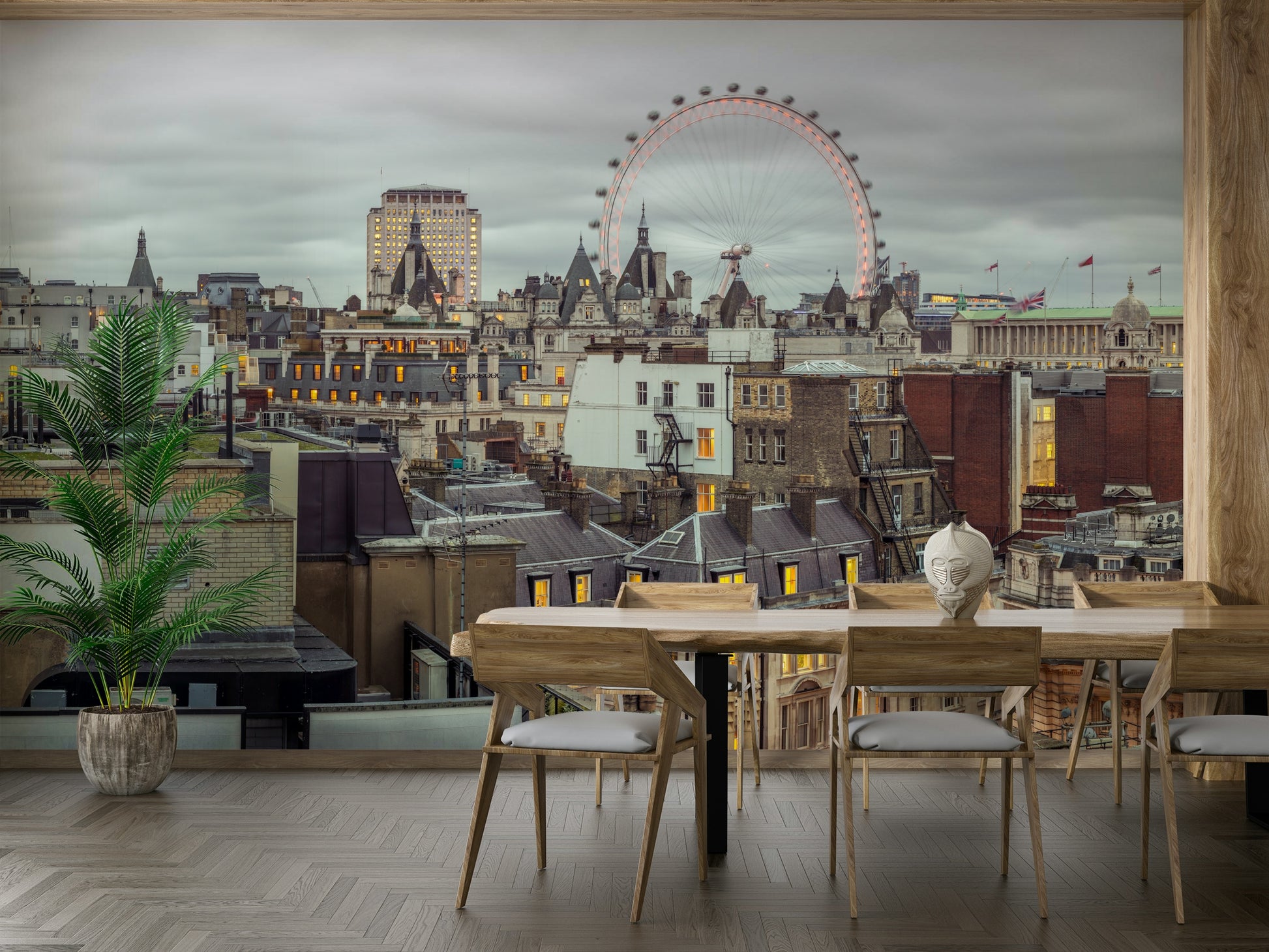 The composition shows a wide view of the city.

