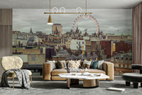 The sky is a mix of soft colors, like gray or light blue.

