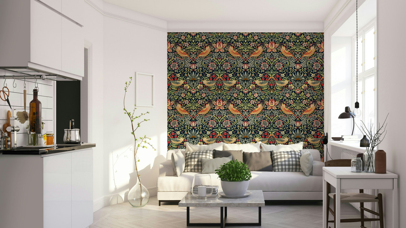 A wallpaper featuring an intricate, detailed pattern.

