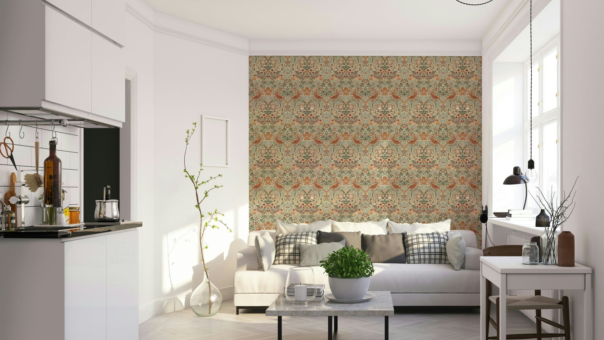 A wallpaper featuring an intricate, detailed pattern.

