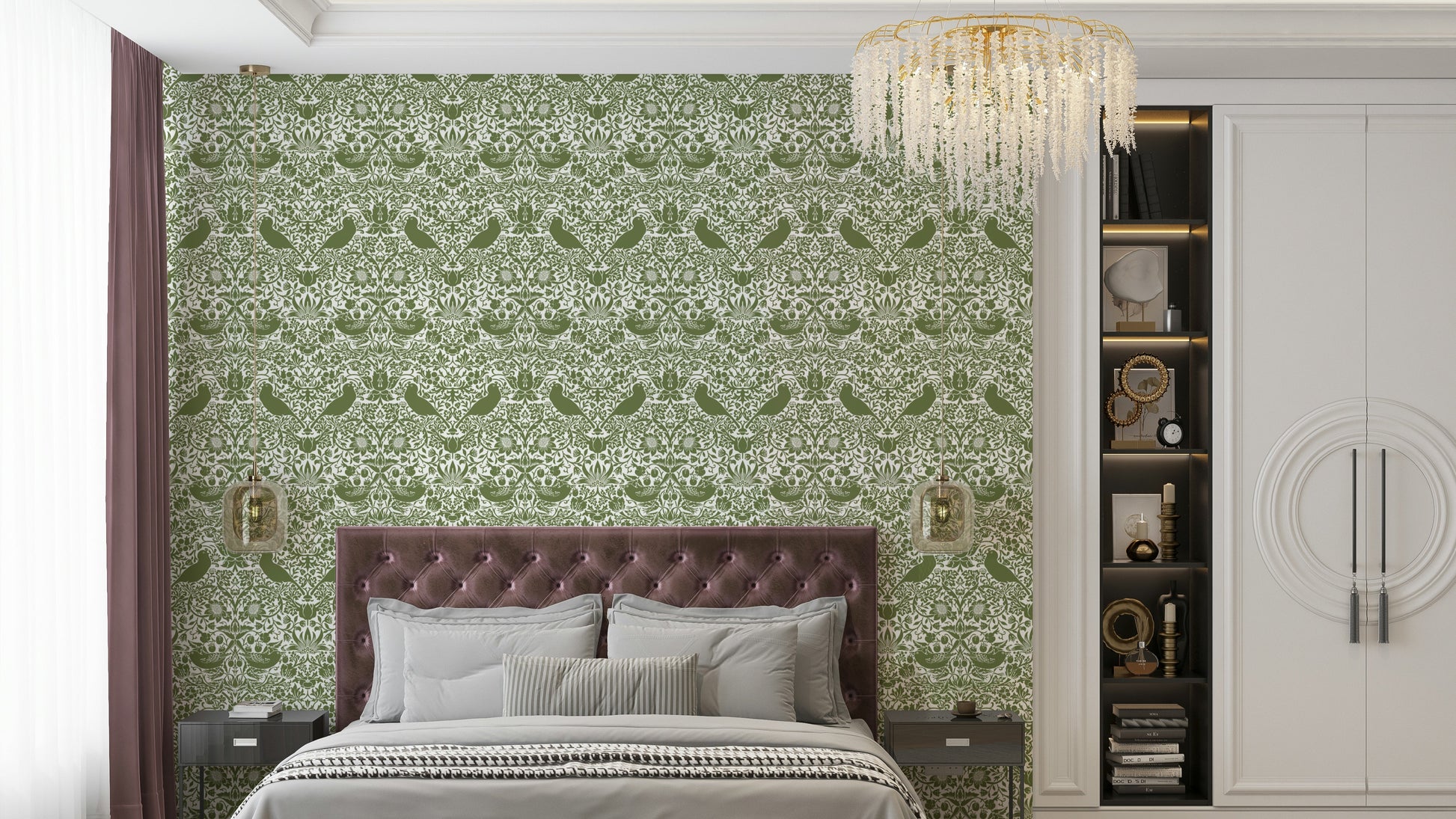 A wallpaper featuring an intricate, detailed pattern.

