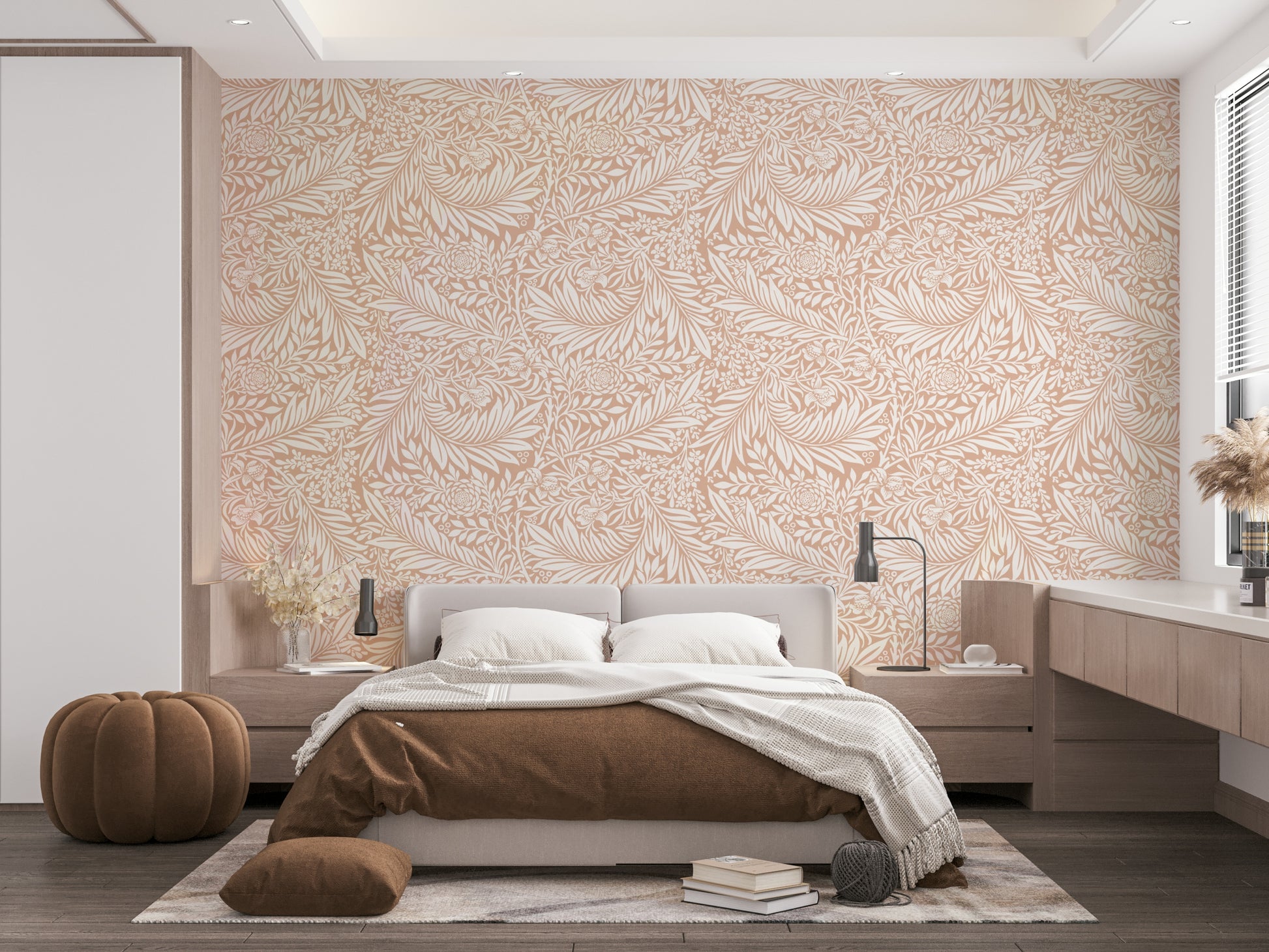 The design has a very polished and luxurious effect on the space.

