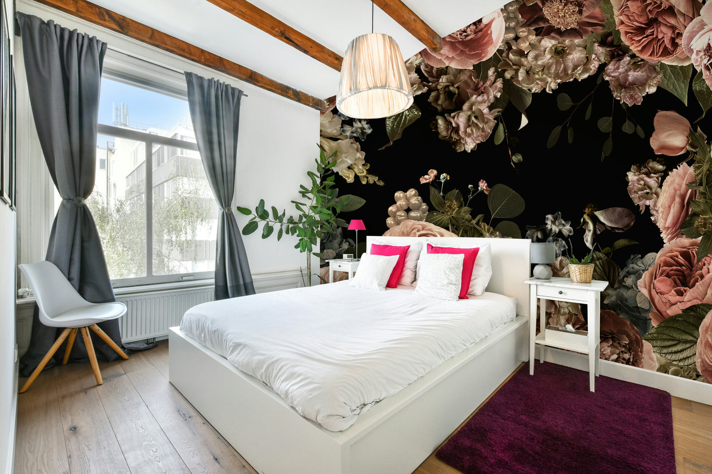 The design feels dramatic and peaceful.

