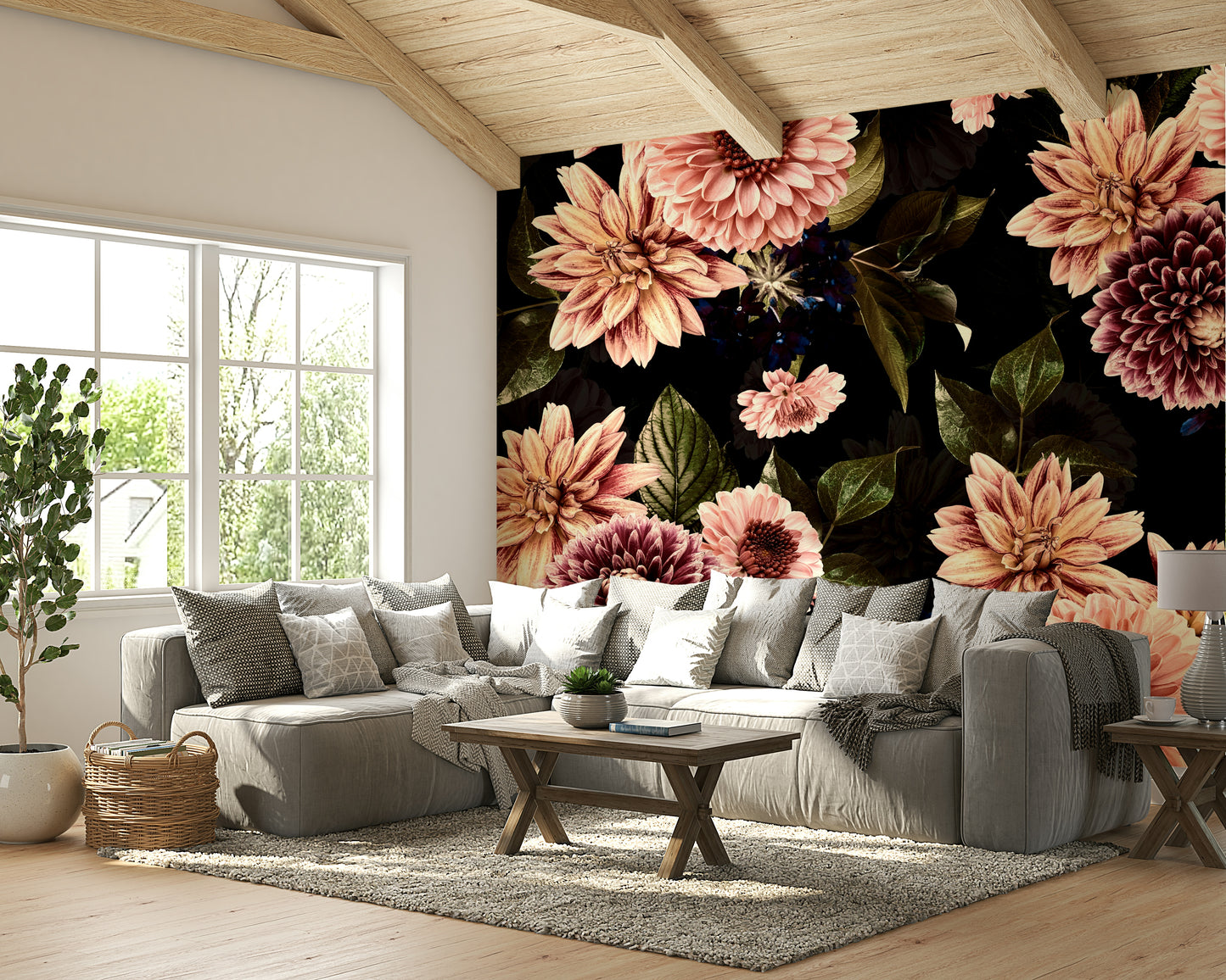 The design has a beautiful, artistic aesthetic.

