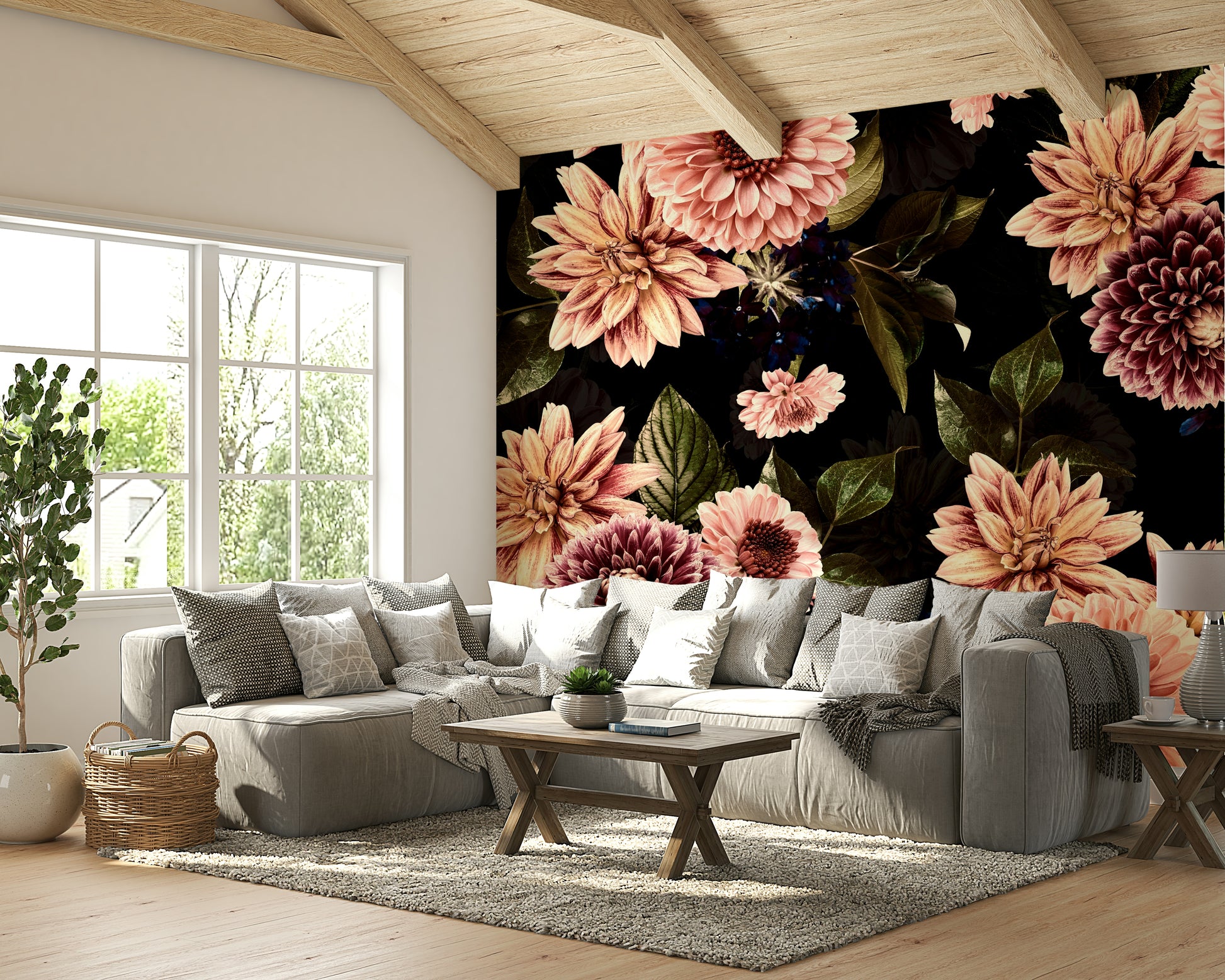 The design has a beautiful, artistic aesthetic.

