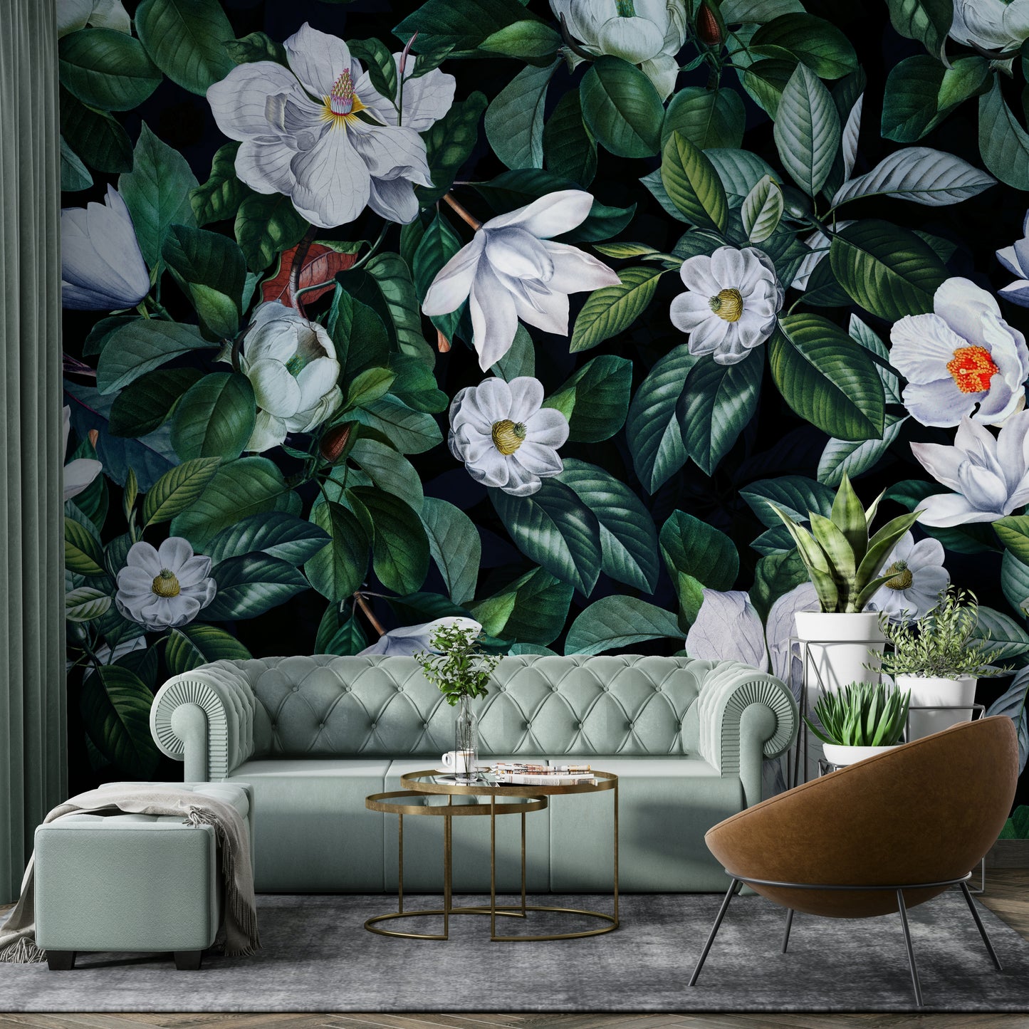 The design feels dramatic and peaceful.

