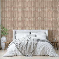 The room's lighting highlights the peaceful feel of the pattern.

