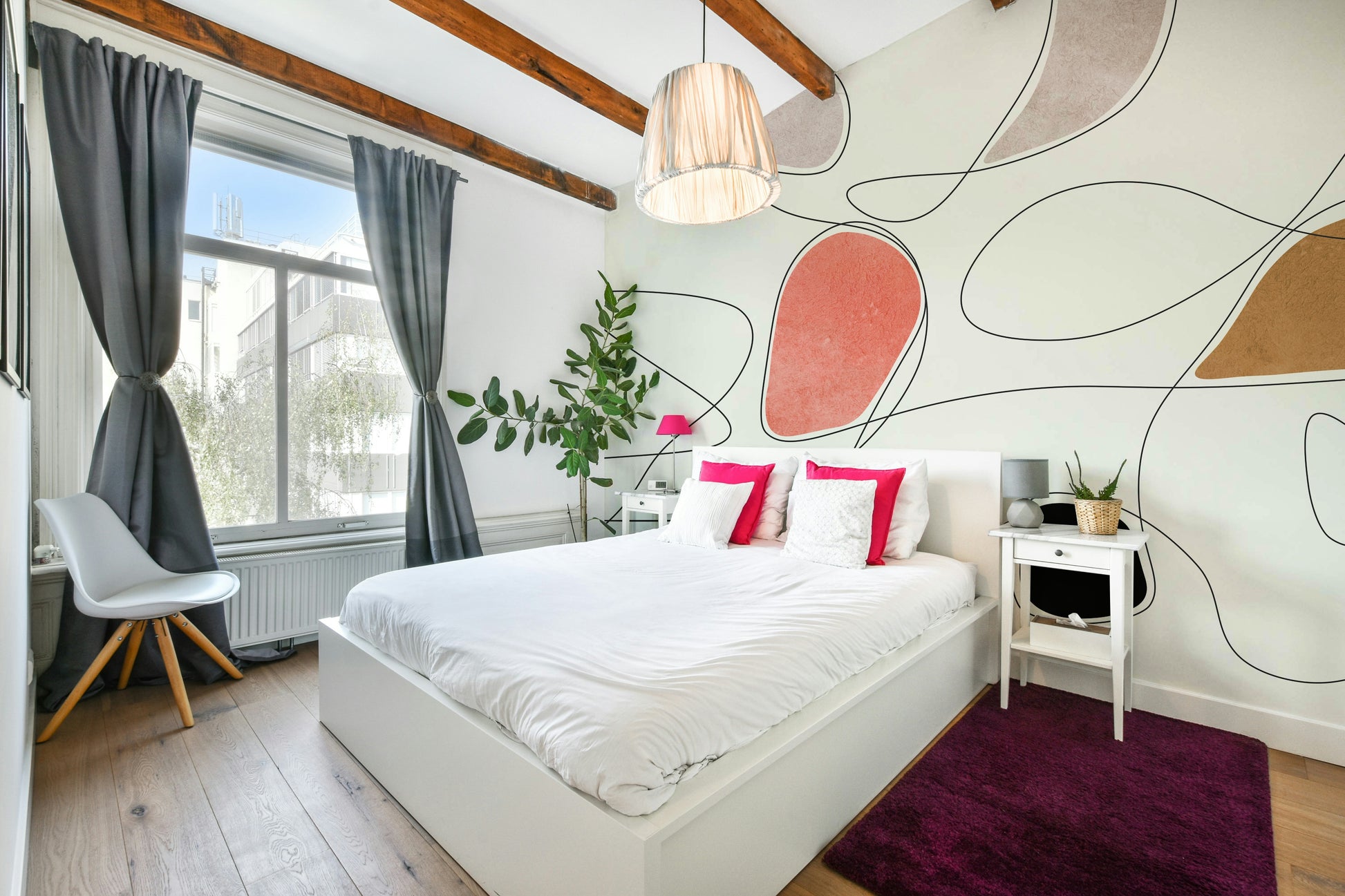 The design feels dynamic and artistic.

